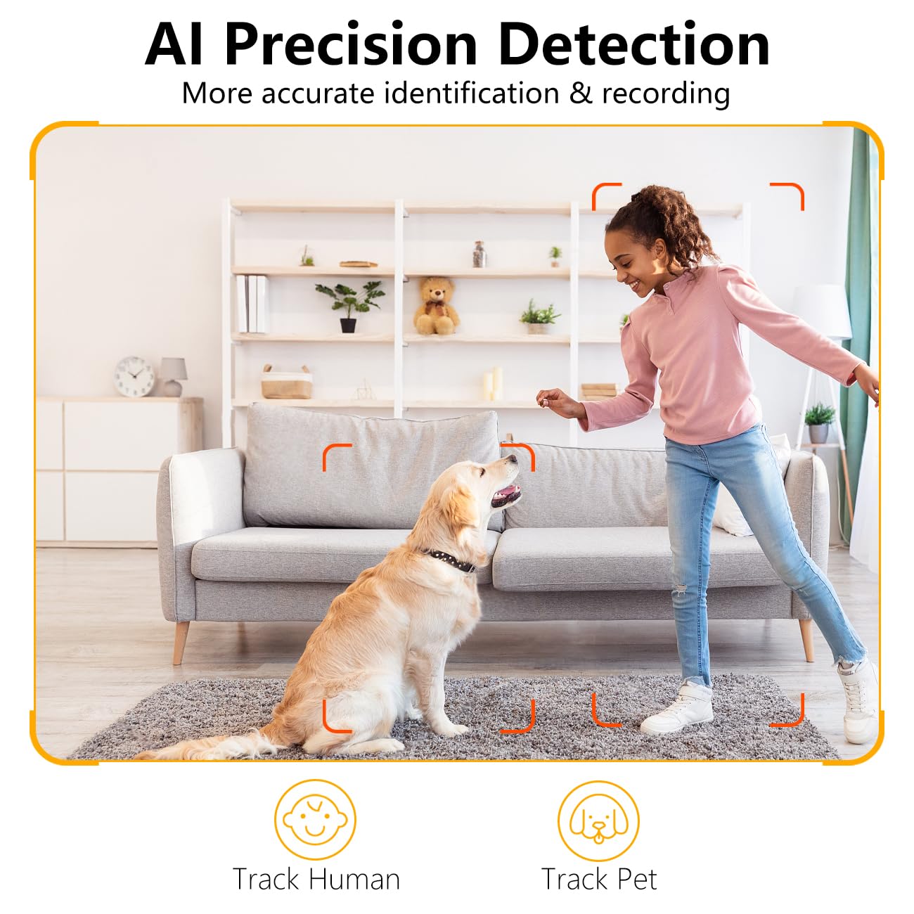 2K Pet Camera Indoor, 5G/ 2.4G Indoor Cameras for Home Security, Baby/Dog/Pet/Elder Camera with Phone App, Night Vision, Auto Tracking, Human/Pet Detection, Cloud&SD Storage