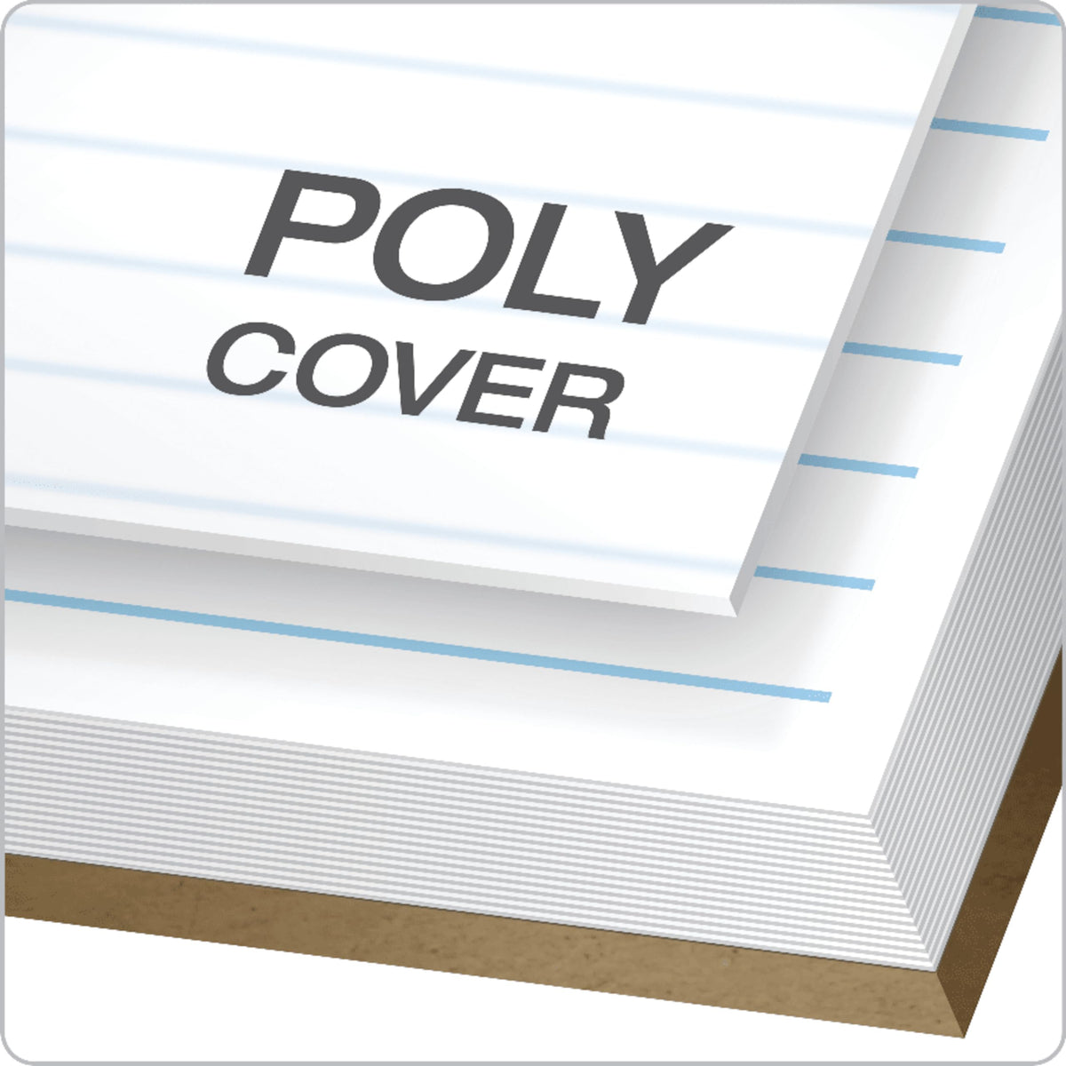 Tops Docket Gold Project Planner, 8-1/2" x 11-3/4", Top-Wire Bound, Project Rule, Poly Cover, 70 Sheets (99710) - White