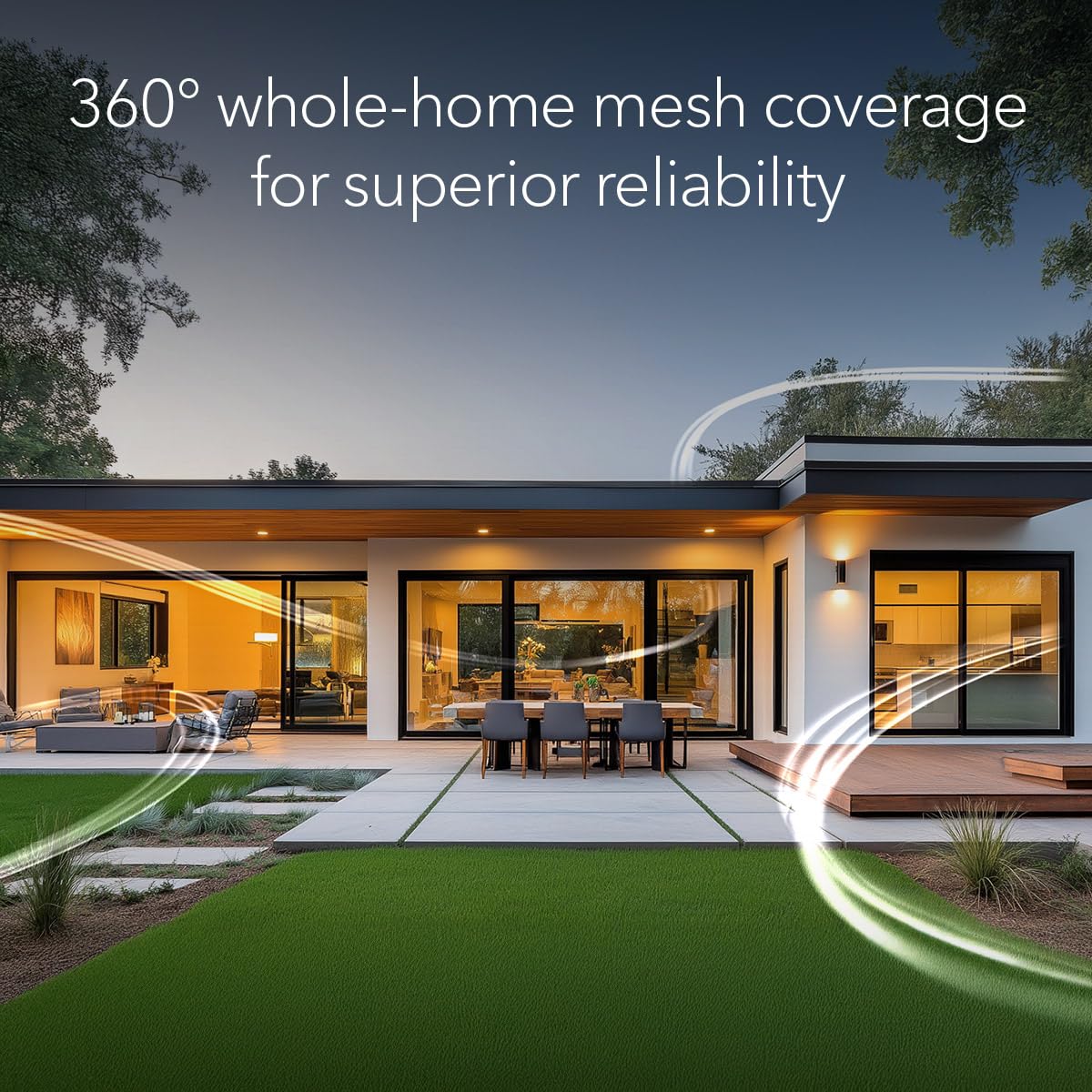 NETGEAR Orbi 360 Series Dual-Band WiFi 7 Mesh Network System for Home (RBE363) – Wireless Router + 2 Extenders, Security Features, 5 Gbps, Covers 6,000 sq.ft., 70 Devices, 2.5GB Internet Port, BE5000
