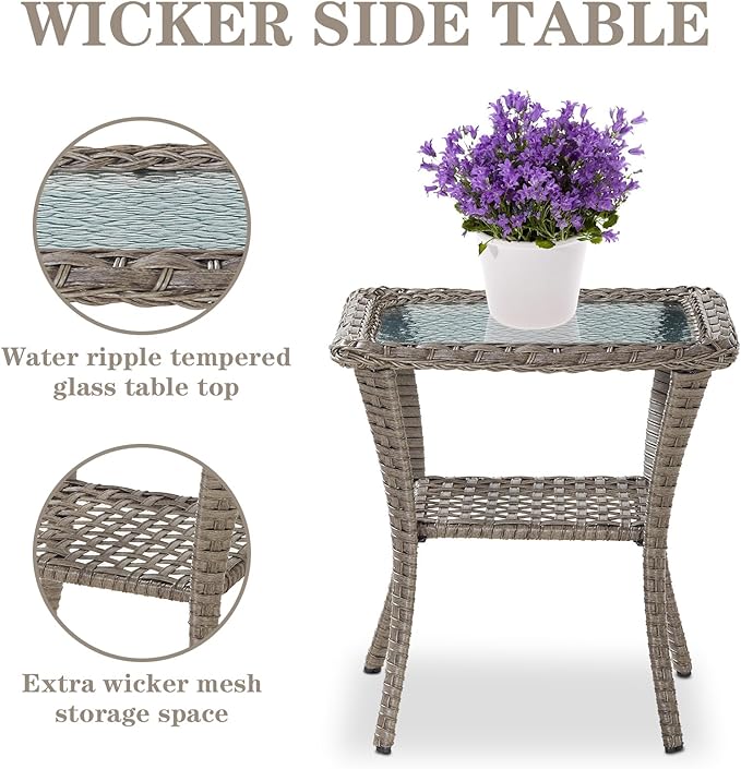Belord 7 Piece Wicker Patio Furniture Set