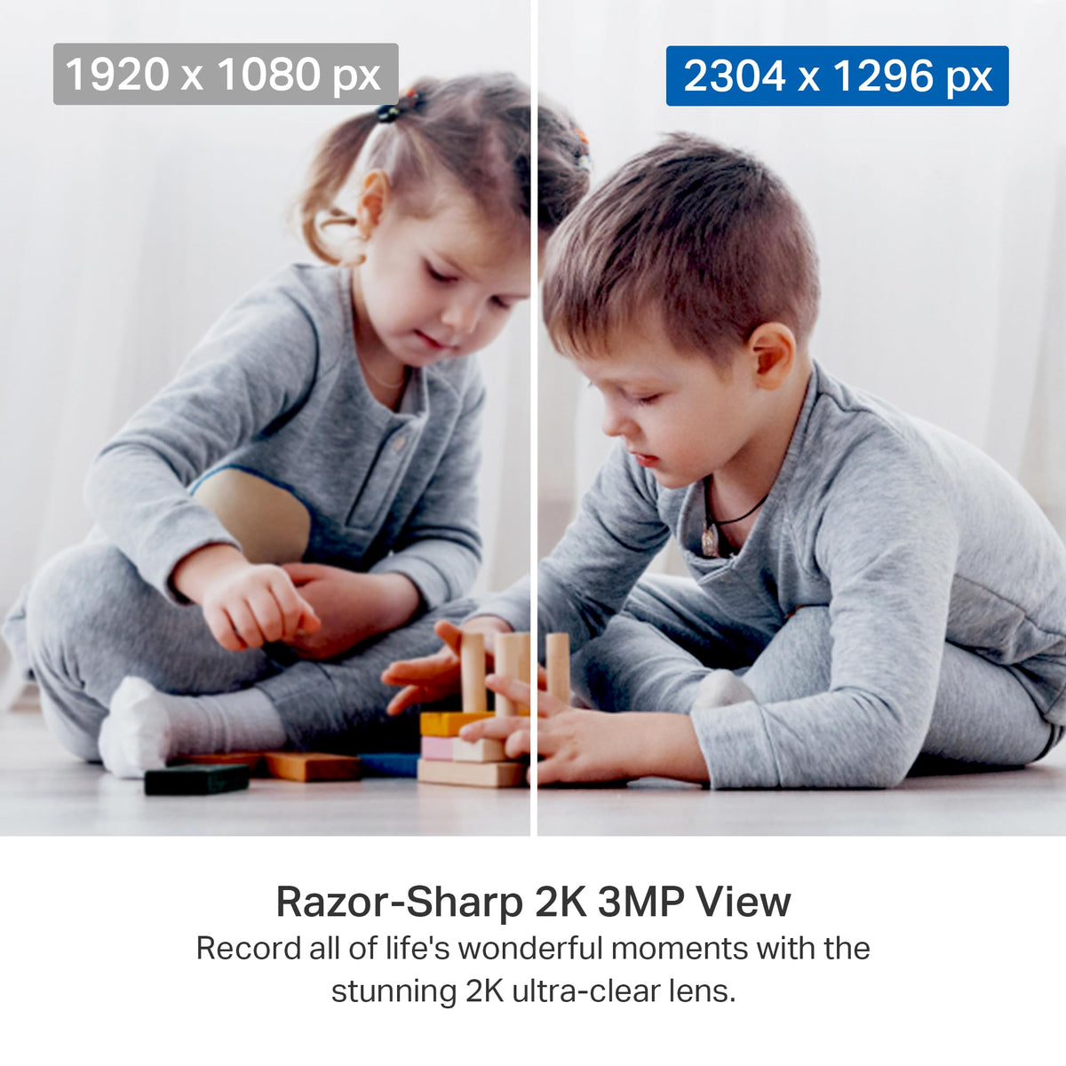 Tapo 2K Indoor Pan/Tilt Wired Security Camera - Works as a Baby Monitor & Pet Camera, Motion Detection, 2-Way Audio, Siren, Night Vision, No-Subscription Local Storage or Optional Cloud, C211 (2-Pack)