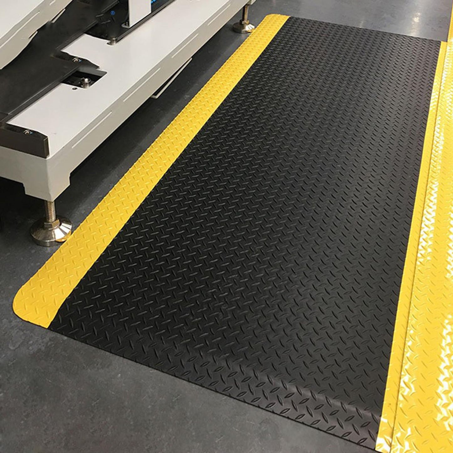 ISXACFF Anti Fatigue Mats Industrial 2' x 6' 15/16" Thick Ergonomic Standing Mat Commercial Kitchen Mat Heavy Duty Diamond Plate Shop Floor Mats Helps Relieve Back and Leg Soreness