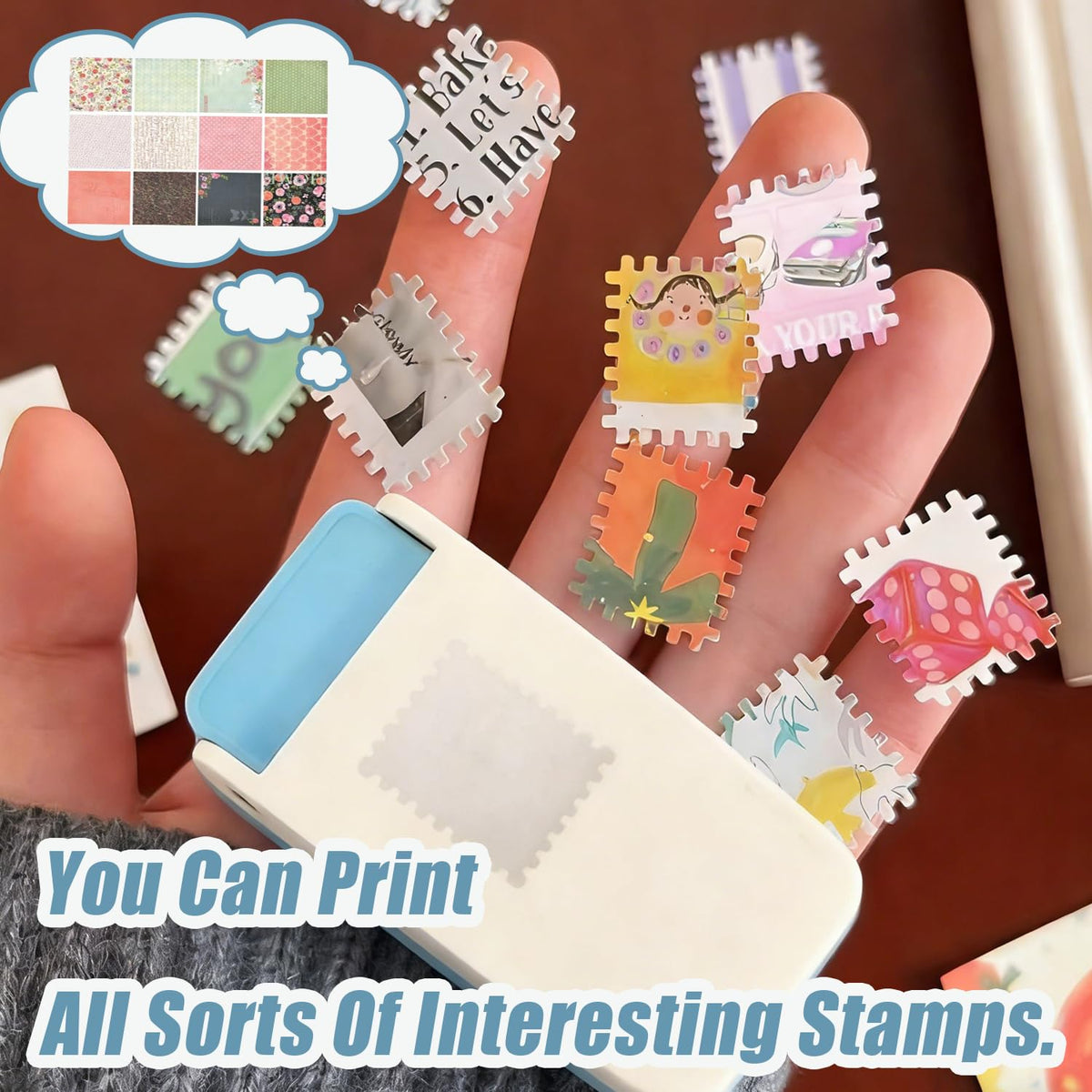 1X0.8inch Rectangular Postage Stamp Puncher,Rectangle Lever Action Stamp Punch,Stamp Punch for Paper Crafting Scrapbooking, DIY Card Making Arts Crafts Supplies