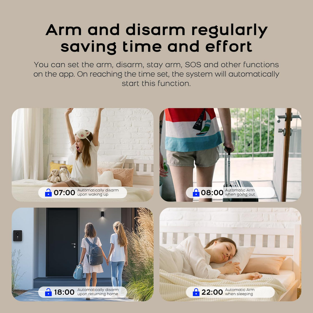 LWOHSI Alarm System for Home Security,WiFi+GSM 4G Wireless Alarm System with Phone APP Alert,Door/Window Sensor,Remote,Compatible with Alexa and Google for Home,Apartment,Office (A108F-US-D)