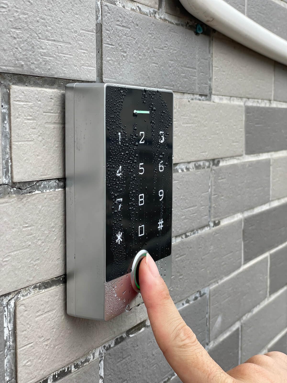 Fingerprint Door Access Control System Kit with 1200lbs Magnetic Lock, Metal Keypad Reader, ID Card & Password Entry, Access Power Supply, Exit Button - for Office, Business, Home