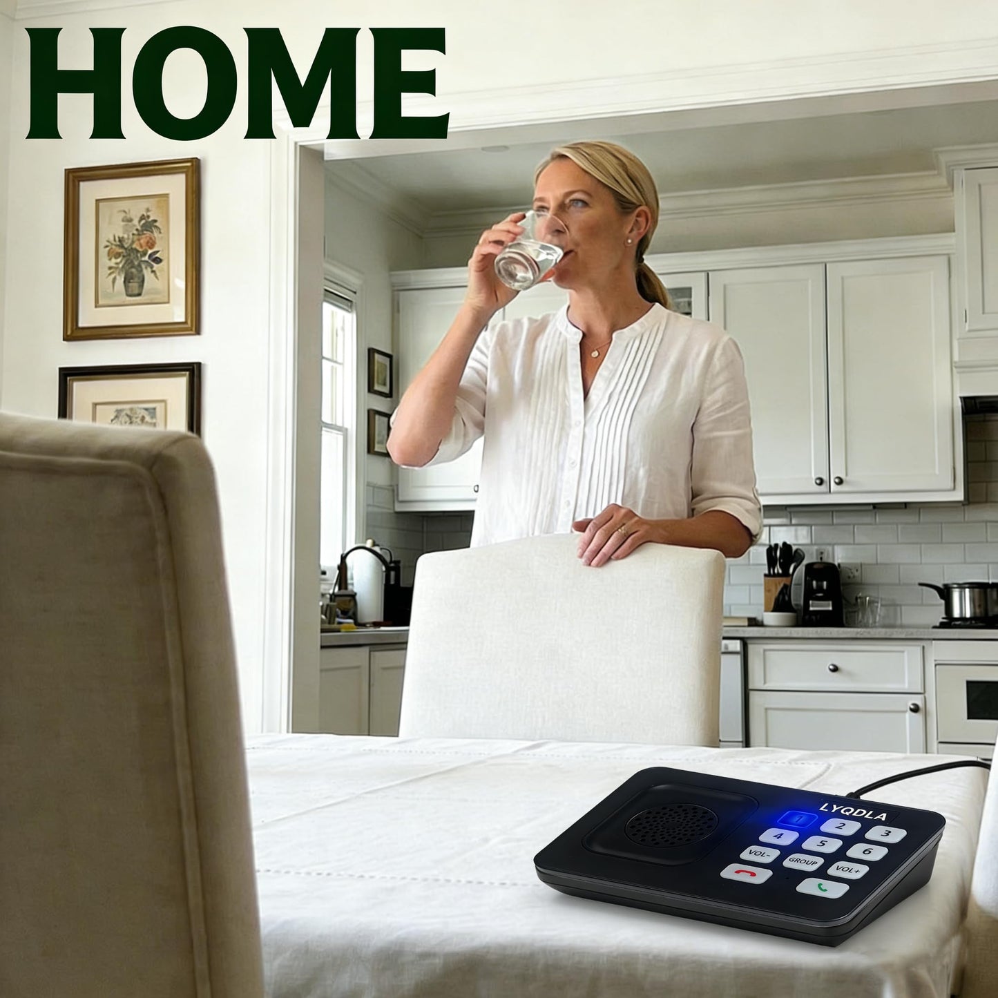Intercoms Wireless for Home, Office, Elderly Care, Two-Way Wireless Intercom System, Clear Sound Intercom with 1400 Feet Range, Easy to Use, 8 Volume Adjustment, Auto-Answer, Silent Mode(2 pack,black)