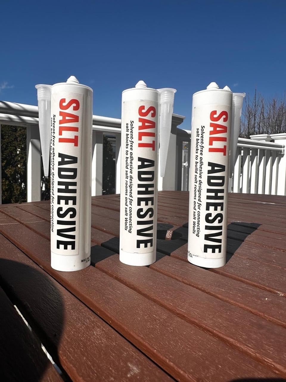 Himalayan Salt Glue Pack of 12 Adhesive for Joining Salt Bricks, The Perfect Sealant to Join Salt Tiles and Salt Blocks for Wall, Strong bonding Adhesive for Joining Plastic Material Products