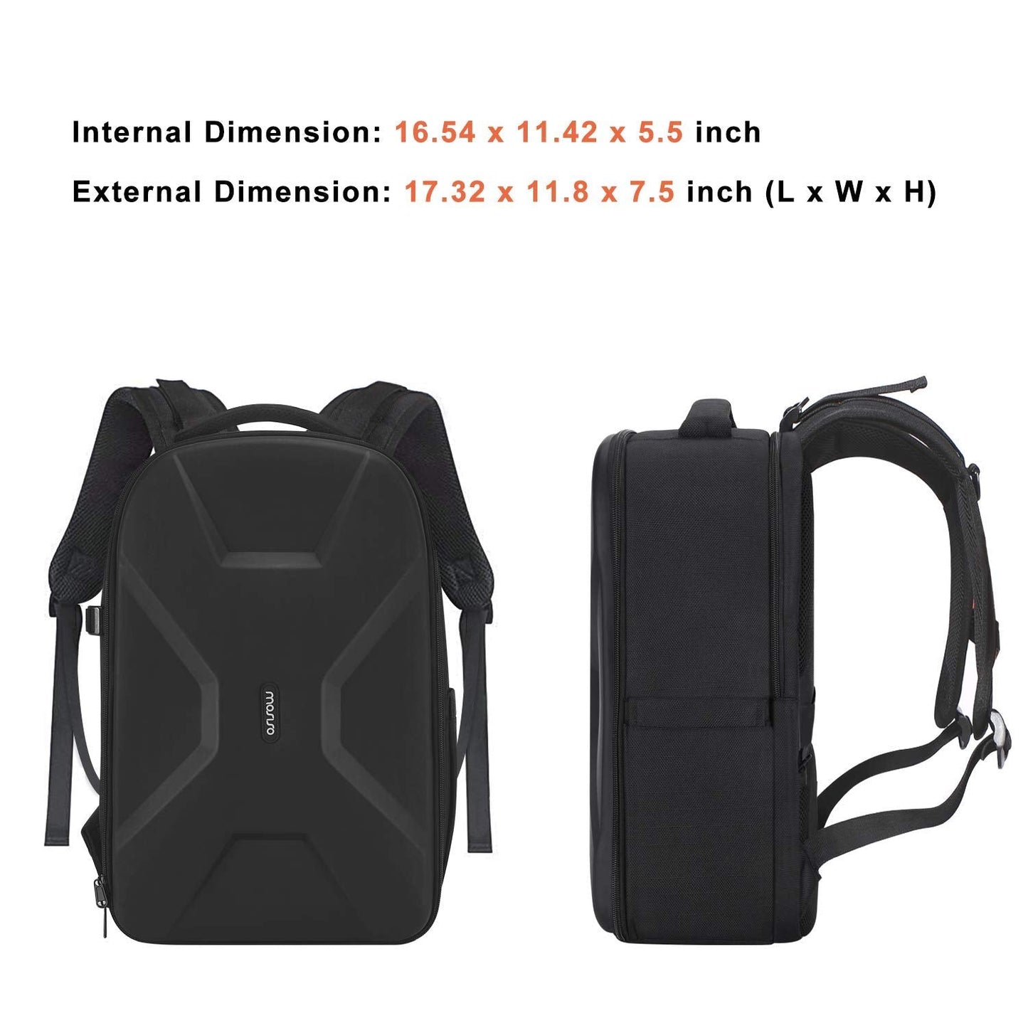 MOSISO Camera Backpack, DSLR/SLR/Mirrorless Photography Camera Bag 15-16 inch Waterproof Hardshell Case with Tripod Holder&Laptop Compartment Compatible with Canon/Nikon/Sony, Black
