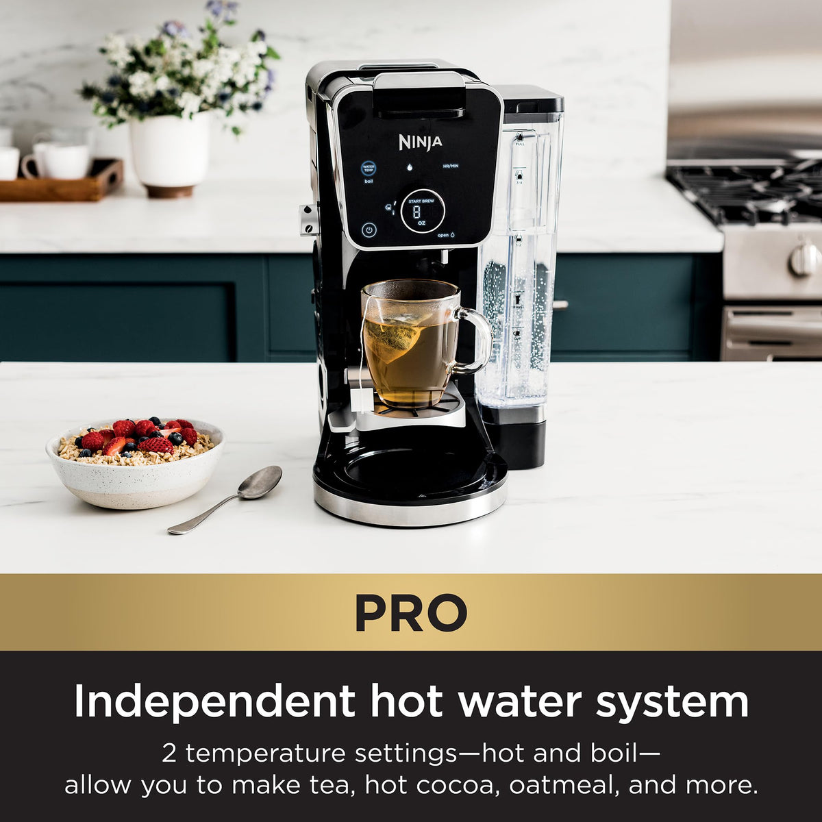 Ninja Drip Coffee Maker With K Cup Combo, DualBrew Pro Specialty Coffee System, Coffee Machine Compatible with K-Cup Pods, 12 Cup Single Serve Coffee Makers with Paper Filter, CFP301