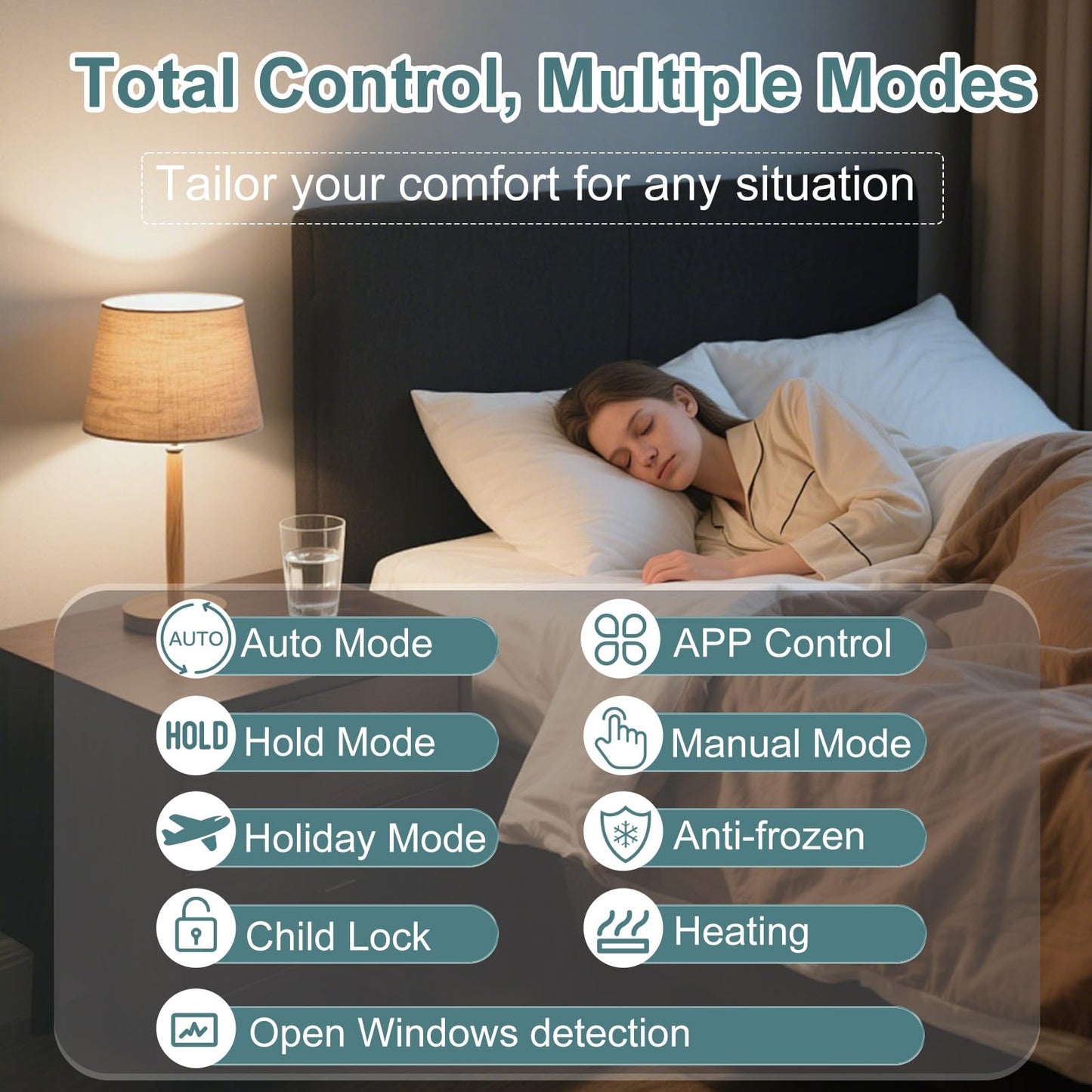 HEATIT Programmable Thermostat, WiFi Smart Thermostat for Electric Radiant Floor Heating with Touchscreen, 120V-240V Wide Voltage Range, Dual Sensing, Black
