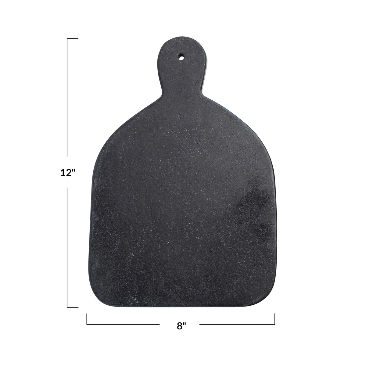 Bloomingville Wide Marble Cutting or Charcuterie Board with Handle, Black