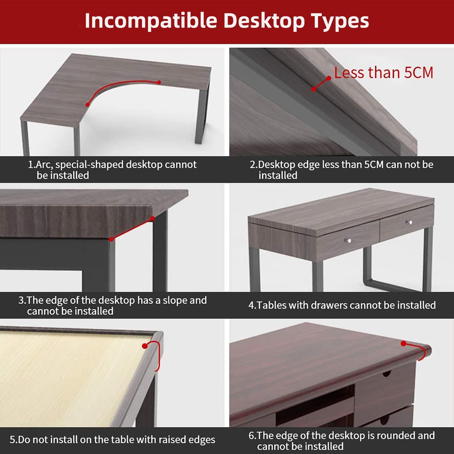 Sisyphy Ergonomics Desk Extender Tray, 11.8x5.9" Punch-Free Clamp on, Foldable Keyboard Drawer Tray, Table Mount Arm Wrist Rest Shelf, Computer Elbow Arm Support