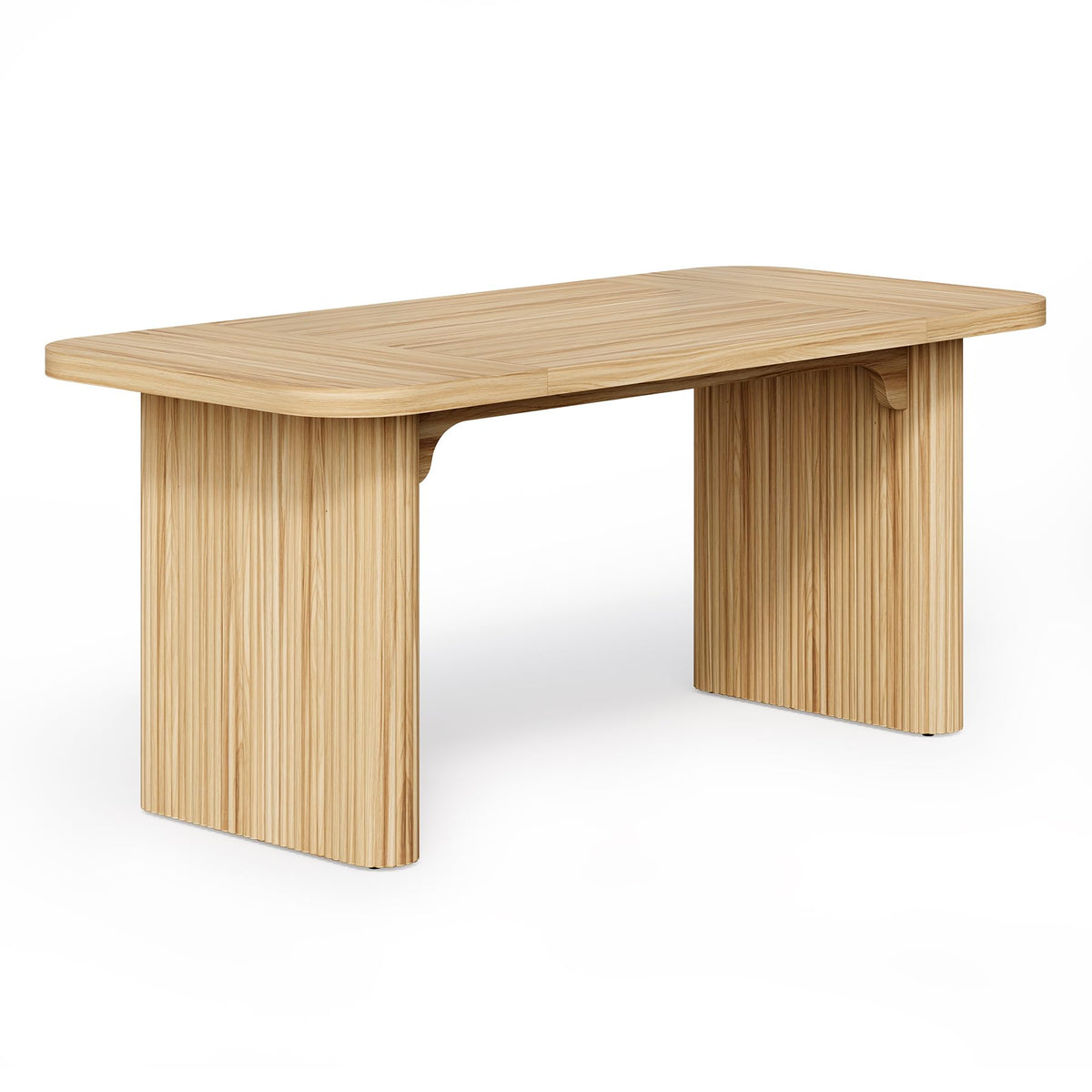 LITTLE TREE 62-Inch Home Office Computer Desk, Large Writing Desk with Textured Double Base, 5 ft Conference Meeting Seminar Table for Office