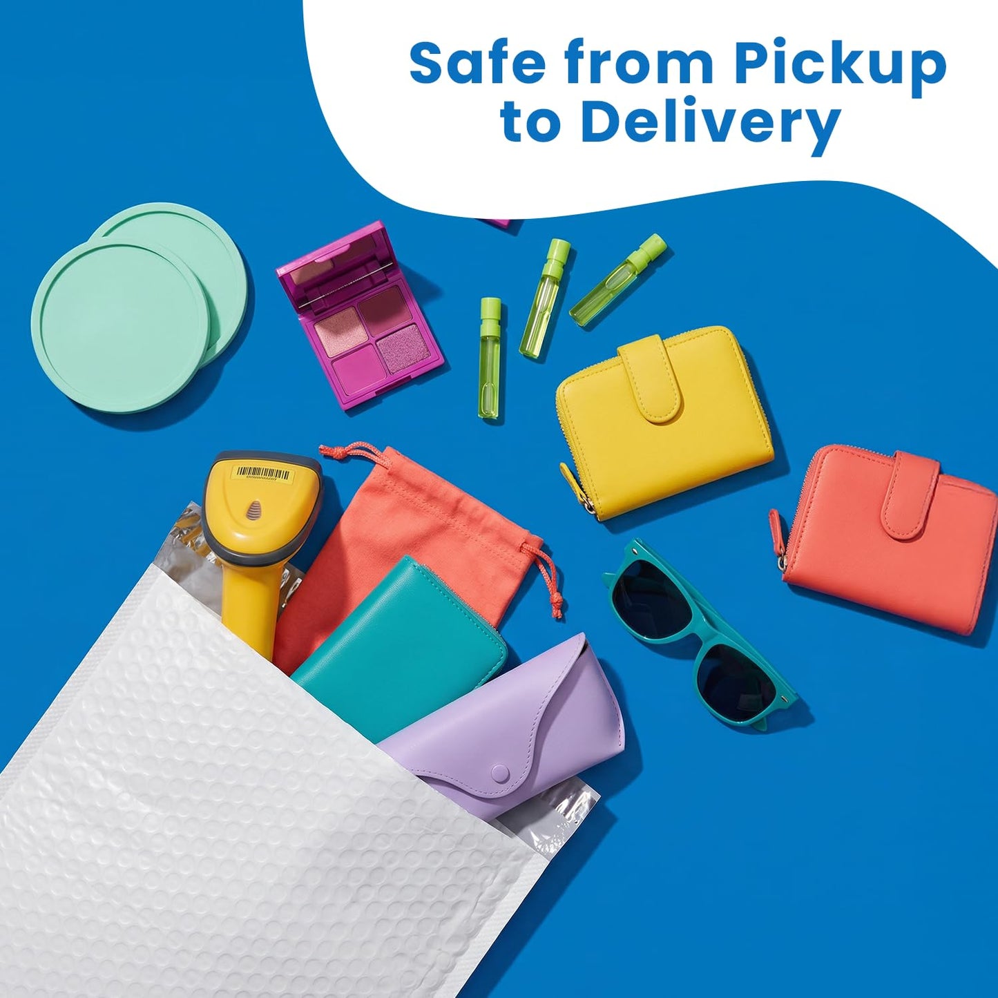SMART MATTER Poly Bubble Mailer 9.5x14" (Usable Size) | 25 Pcs White Bubble Mailers | Opaque Design, Water Resistant, Self Seal, Durable Bubble Packaging Envelopes for Small Business, Online Sellers