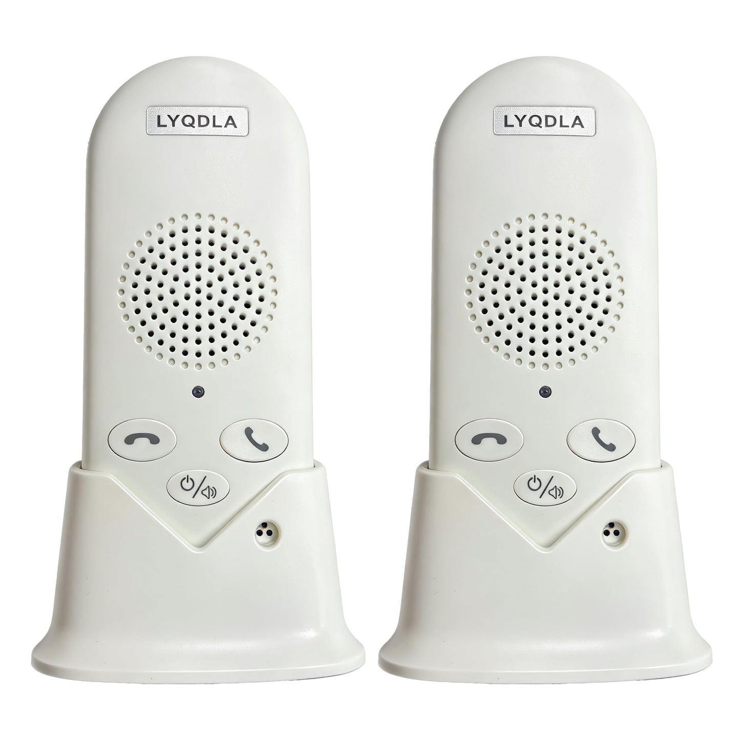 Wireless Intercom System for Home, Long Range 2-Way Voice Intercom for Room-to-Room Communication, Portable Intercoms for Seniors, Home, Office (2-Pack)