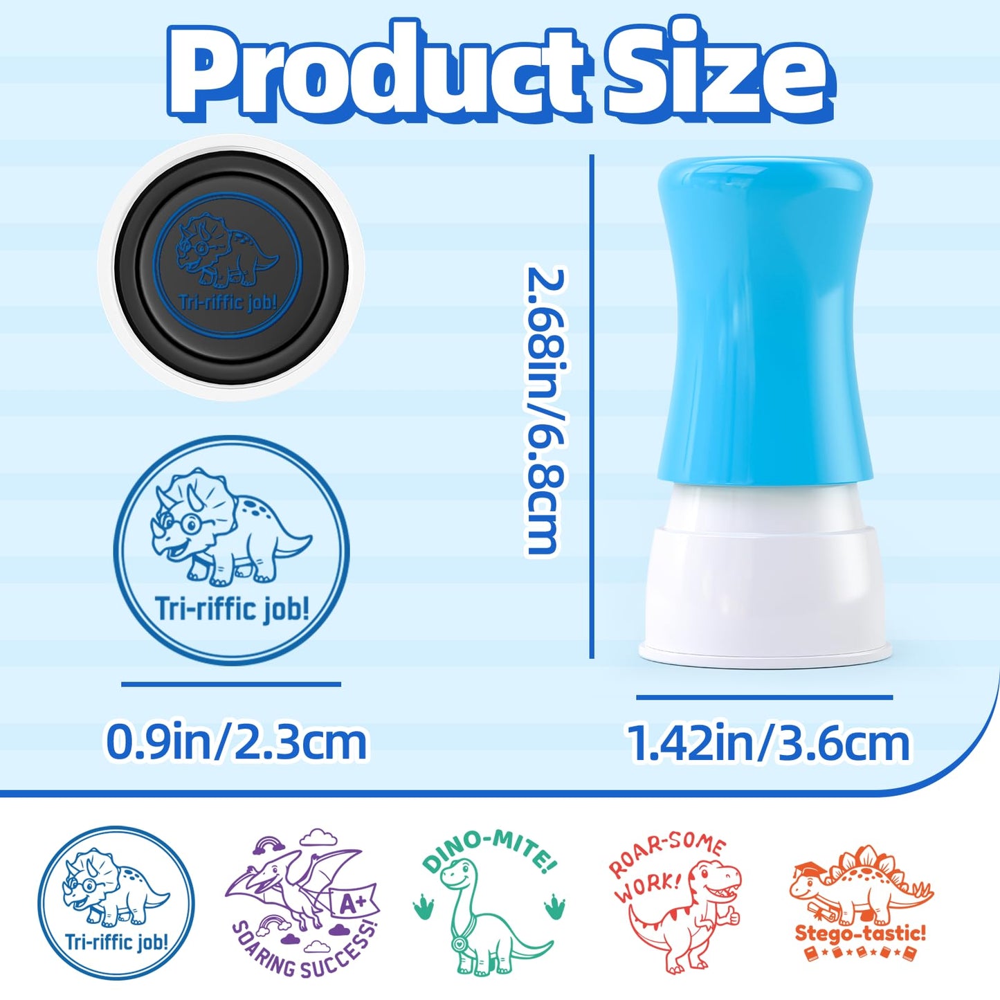 5 Pack Dinosaur Teachers Motivational Stamps-Teacher Stamps for Classroom for Grading Teacher Stamps Self Inking Stamp Stamps for Teachers Teacher Gifts
