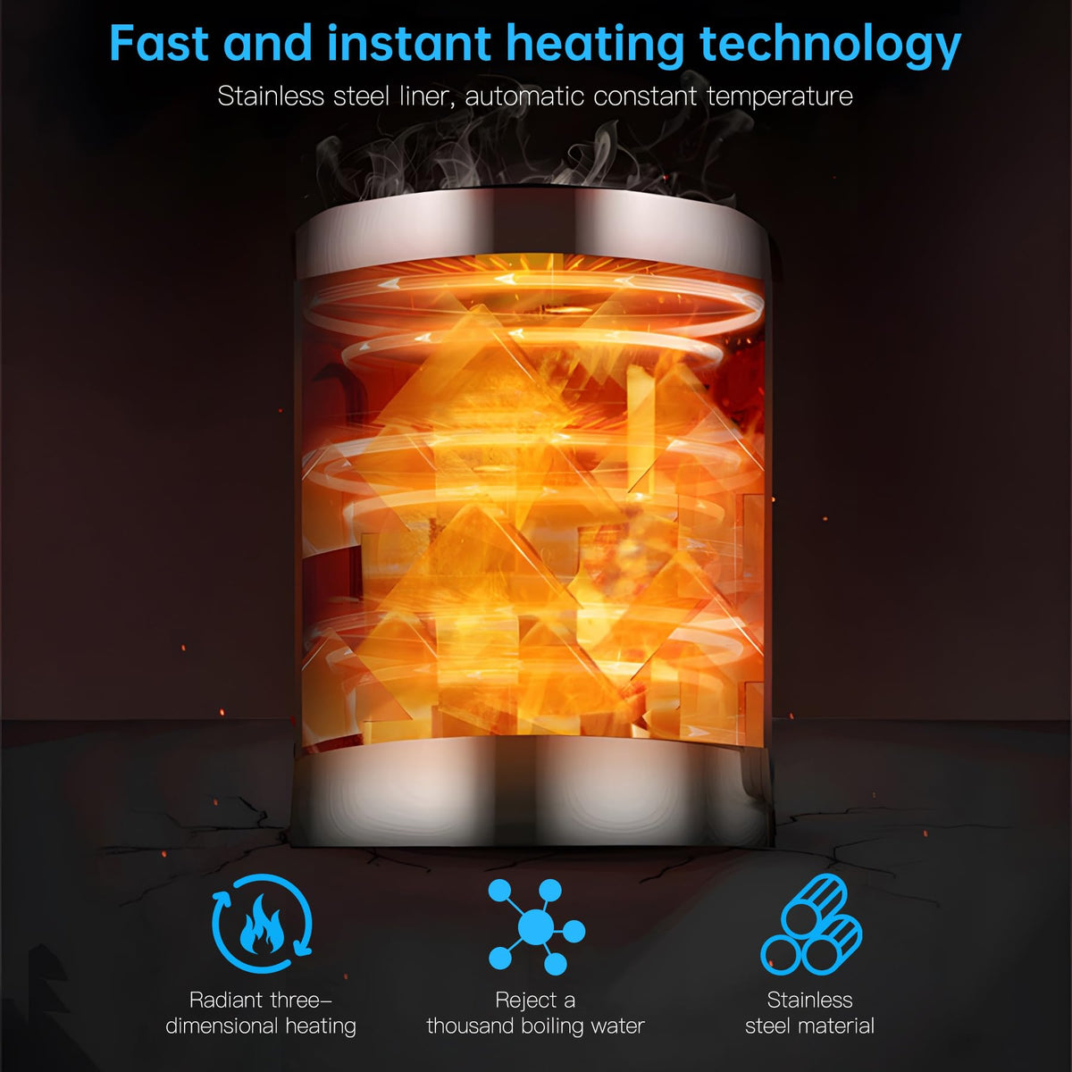 Housiwill Countertop Water Dispenser, Top Loading Water Cooler for 1.2 to 5 Gallon, 3 Temperature Settings Room Temperature Water Cold Hot Water Dispenser, Suitable for Home, Office, Dorm Bedside Use