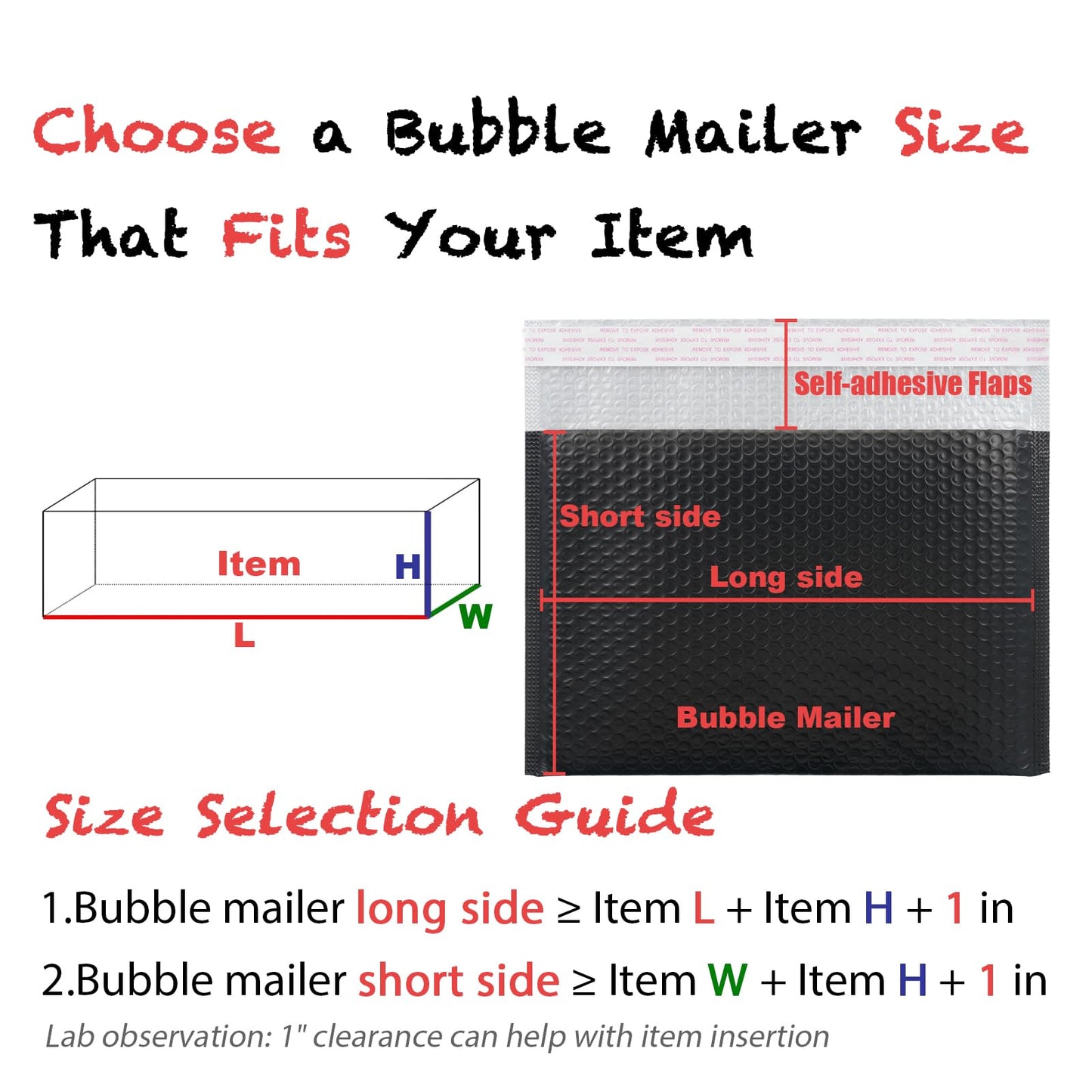 KeePack Black Bubble Mailers 13 x 10 + 2.36 Inch,Padded Envelopes, Shipping Envelopes,40 Per Box