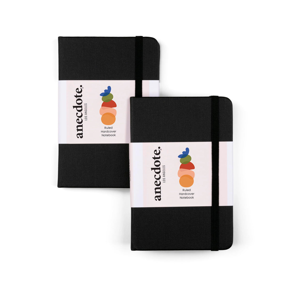 ANECDOTE. Small Journal Notebook for Men & Women, 192 Pages | Thick 80 GSM Lined Paper| Hardcover (5.5"x3.5" Pocket Size) | Daily Journaling Diary for Work, Travel, School & Office Use (Black)