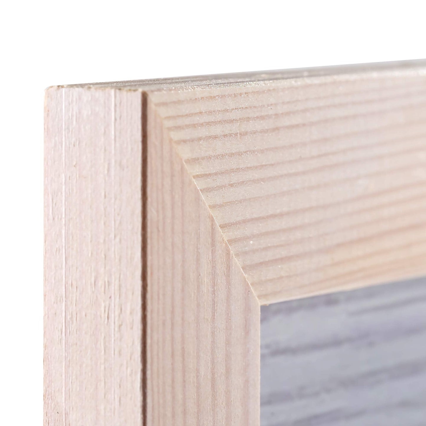Rustic Wooden Picture Frames 8x10 - White - Set of 2-100% Natural Eco Solid Wood and High Definition Real Glass for Wall Mounting Photo Frame