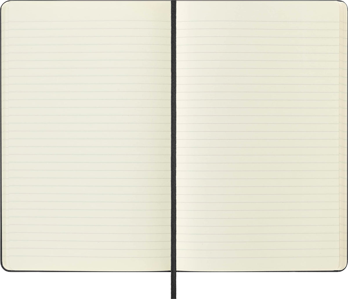 Moleskine Classic Notebook, Large, Ruled, Black, Hard Cover (5 x 8.25)