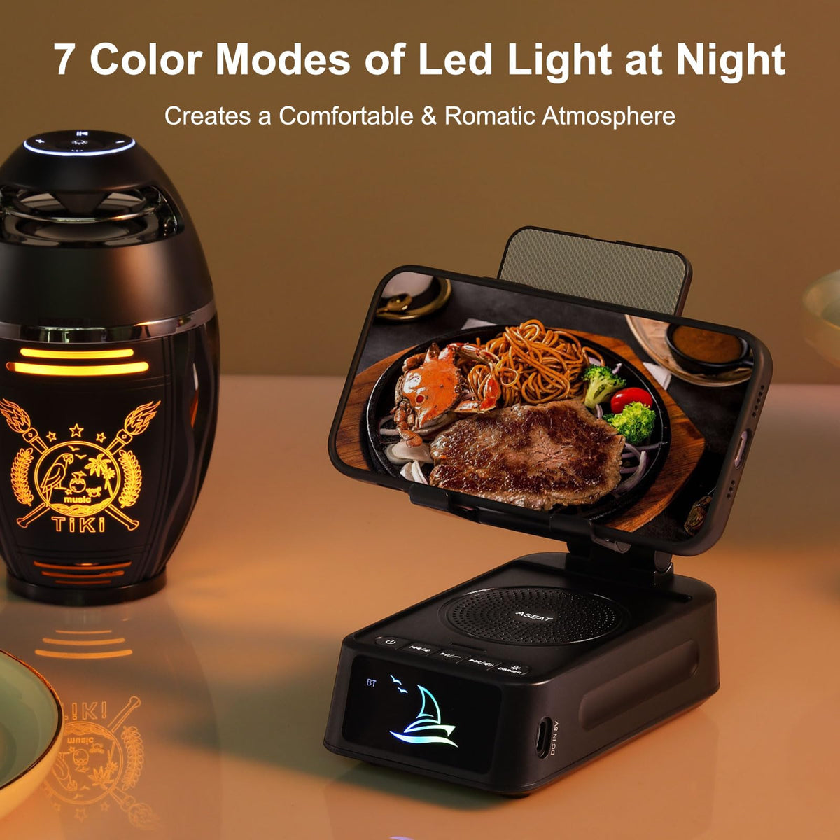 Cell Phone Stand Bluetooth Speaker for Christmas & Everyday Use - iPhone/Android Compatible, Unique Dad/Guy Gifts