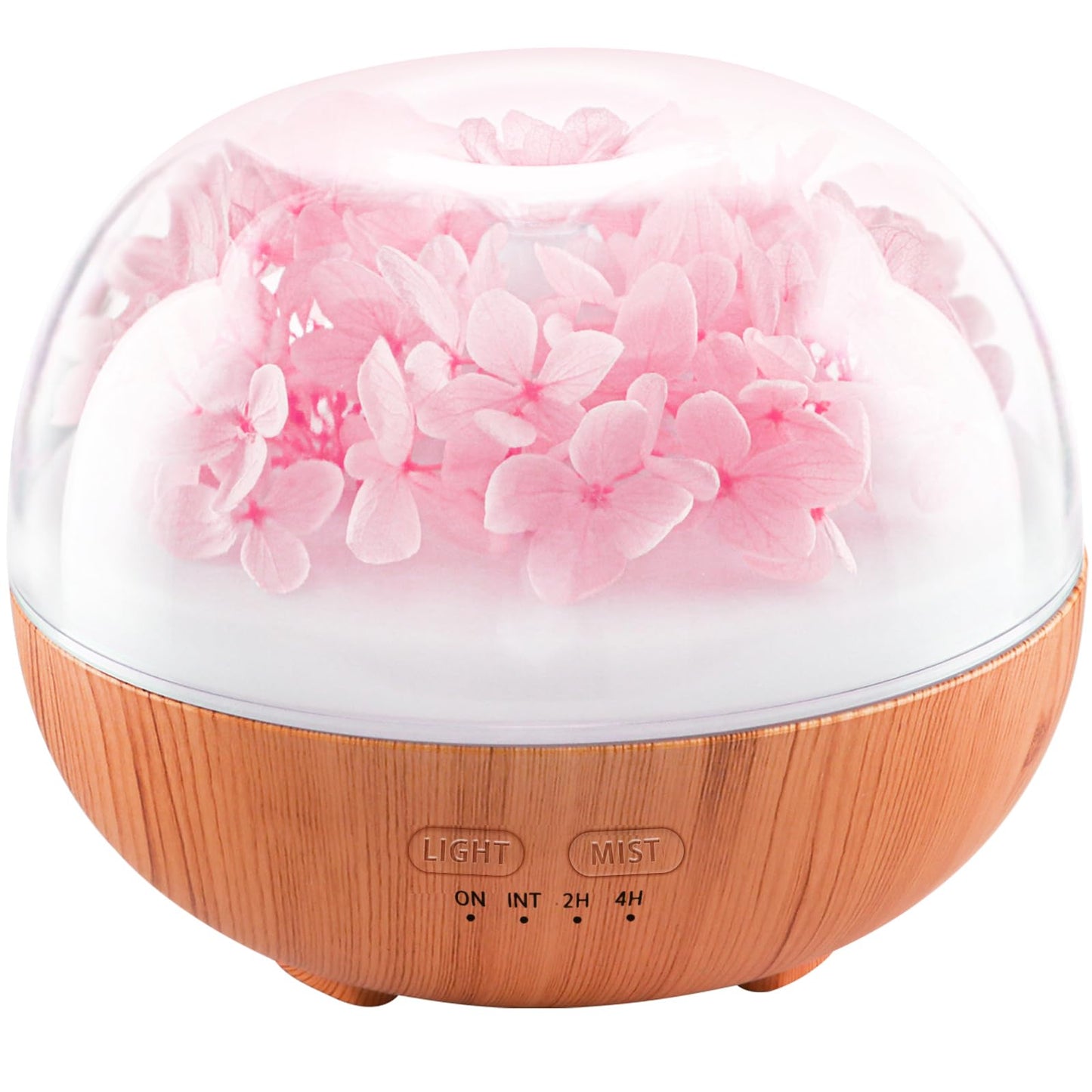 Aromatherapy Essential Oil Diffuser, 300ml Air Diffuser Humidifier with 7 LED Colors, Timer & Auto-Off for Home Bedroom Office (Pink)