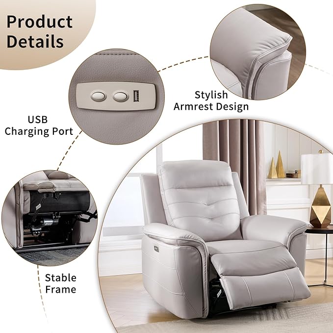 ANJ Power Recliner Chair Set of 2