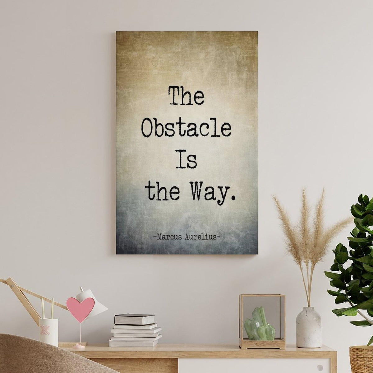 Marcus Aurelius Quote Inspirational Poster Canvas Printing Wall Art Stoic Philosophy Prints Wall Decor Scandinavian Bohemian Style for Living Room Bedroom Office Study Library 12x18inch(30x45cm)