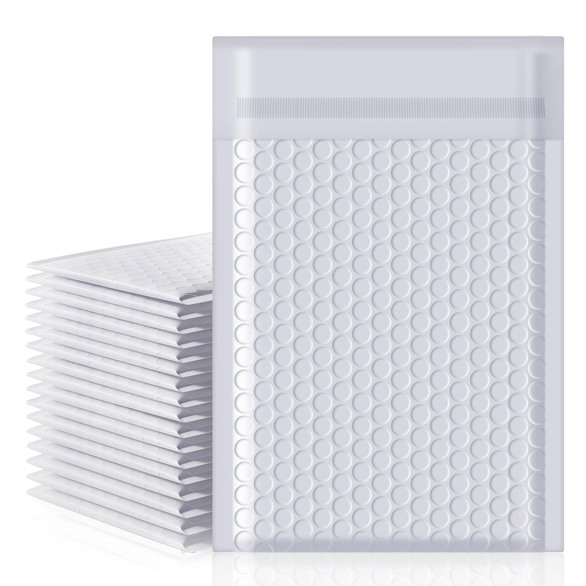 packbabol Bubble Mailers 6x10" 50 Pack Grey and White Padded Envelopes Mailers Waterproof Usable Size 6x9 Self-Seal Padded Mailing Envelopes Bubble Opaque Padded Mailer for Small Businesses，#0