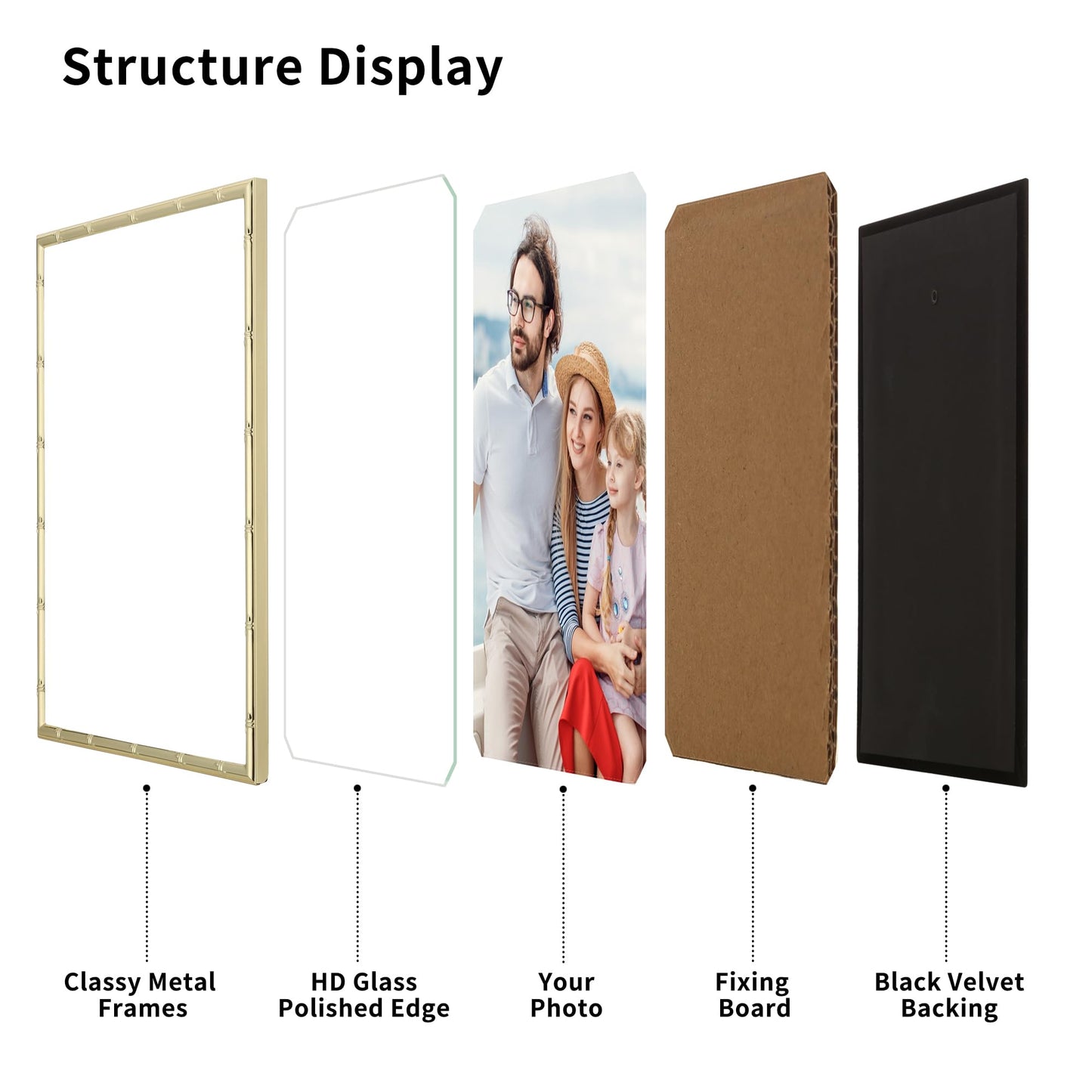 YiPinYin Silver 8.5x11'' Bamboo Detail Designs Metal Document Frame 2pack,Classy Silver Plated Certificated Frames 8.5x11inch With Soft Touch Velvet & Backing for Desktop and Wall Décor