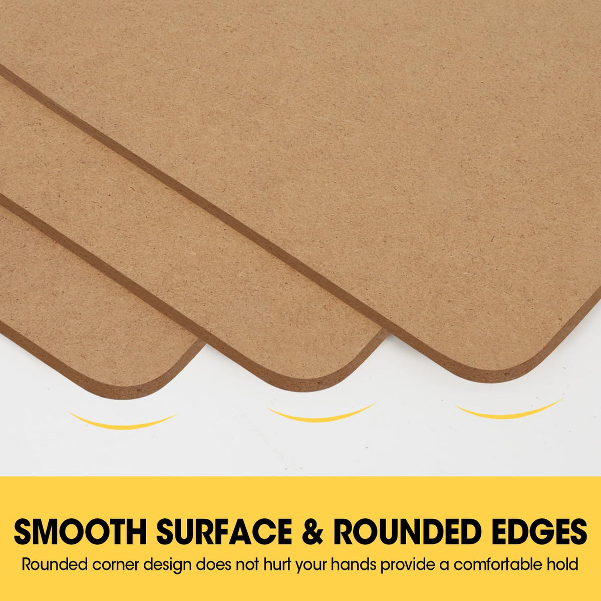 20 Pack Clipboards Bulk, Clipboards for Classroom, Letter Size (9 x 12.5 Inch) Wooden Clipboard, Hardboard Office Clipboard, Classroom Supplies