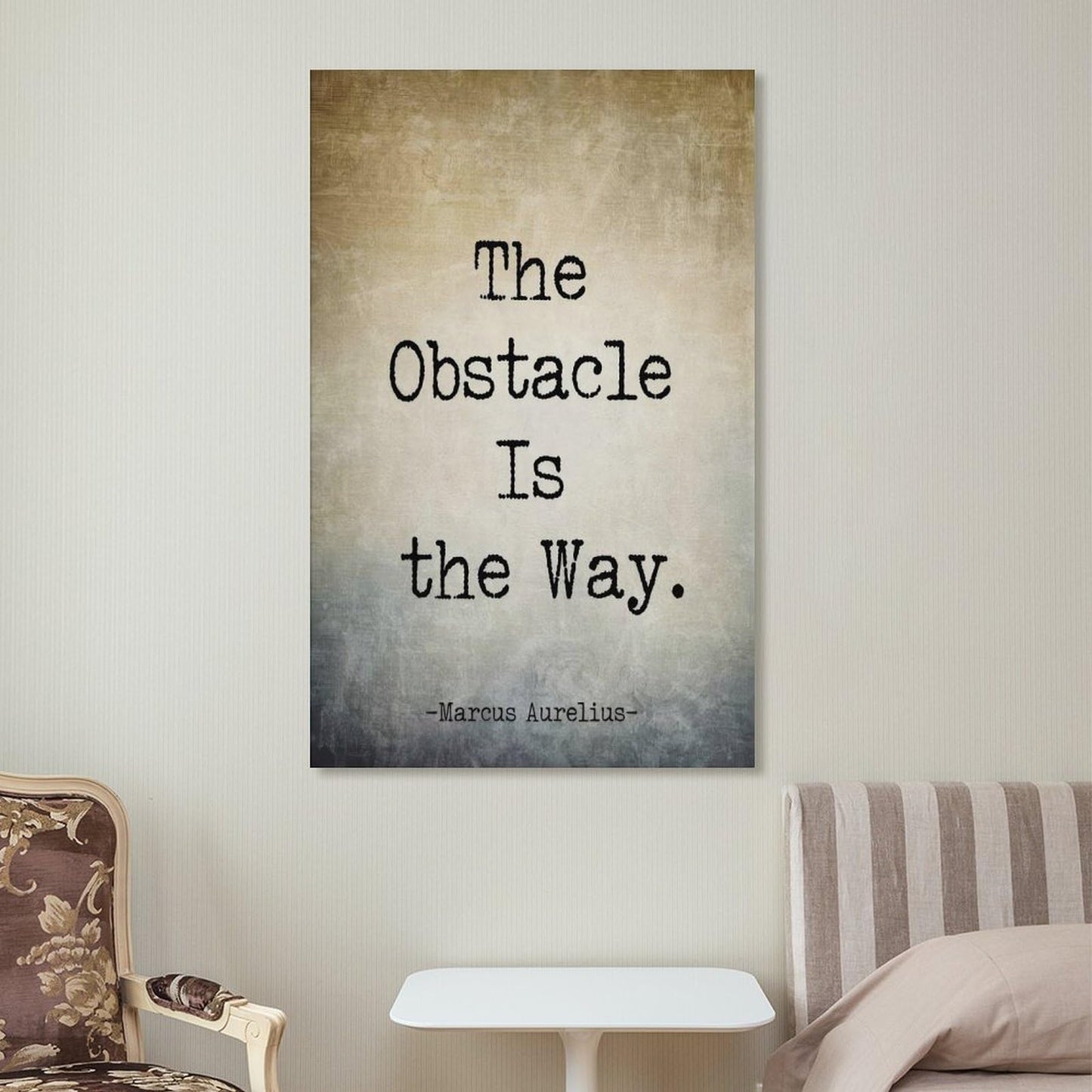 Marcus Aurelius Quote Inspirational Poster Canvas Printing Wall Art Stoic Philosophy Prints Wall Decor Scandinavian Bohemian Style for Living Room Bedroom Office Study Library 12x18inch(30x45cm)