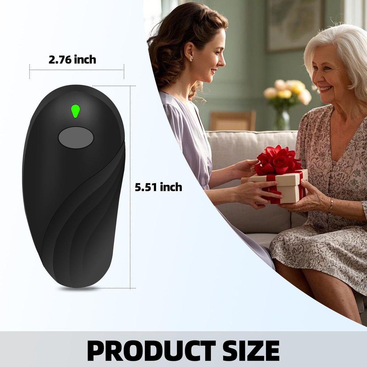 Rechargeable Auto Electric Can OpenerTouch Side Cut Opener Open Your Cans with A Simple Press of Button - Automatic,Smooth Edge,Food-Safe,for Kitchen for Seniors with Arthritis Small Size (Black)