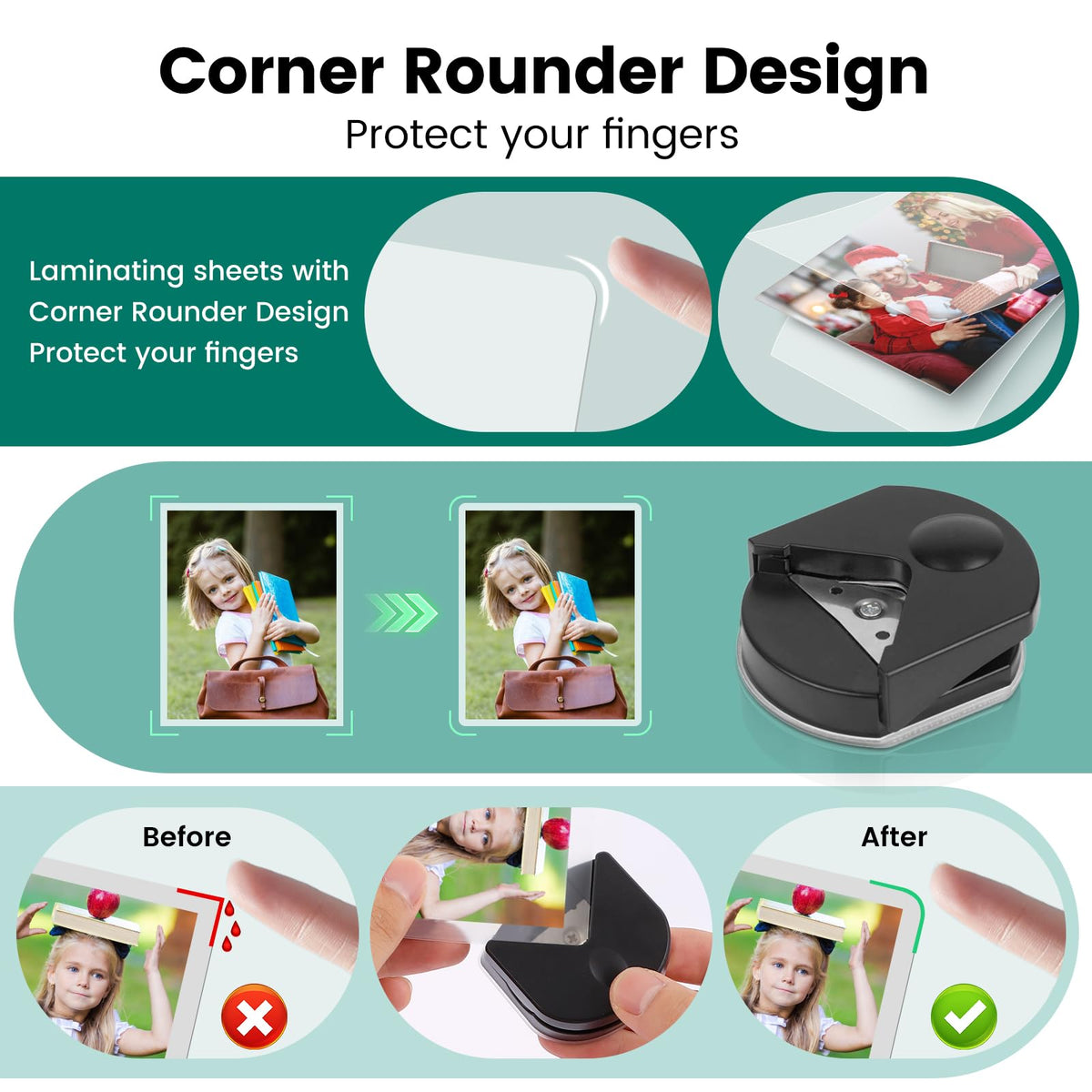 Laminator, A3 Laminator Machine with Built-in Trimmer, 70 Seconds Quick Warm-Up, Cold and Thermal Laminating with 50 Sheets, NTC Technology for Home Office School