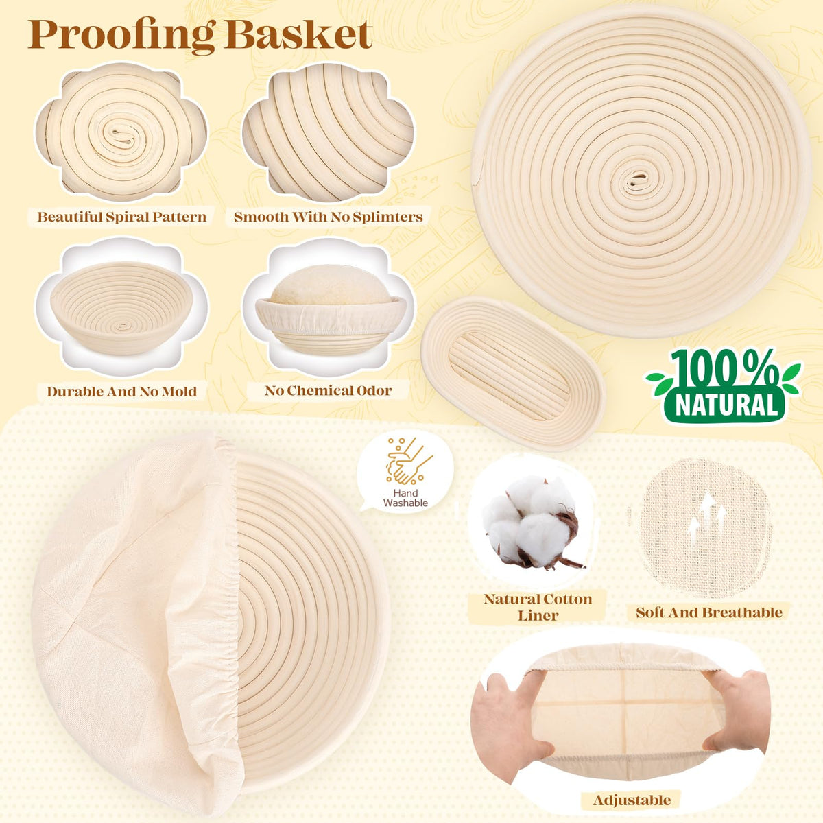 Sourdough Starter Kit, Sourdough Bread Baking Supplies, Sourdough Kit Home and Kitchen, Sour Dough Starter Kits, Sourdough Jar, Bread Proofing Basket, Sourdough Bread Basket, Sour Dough Kit Tools
