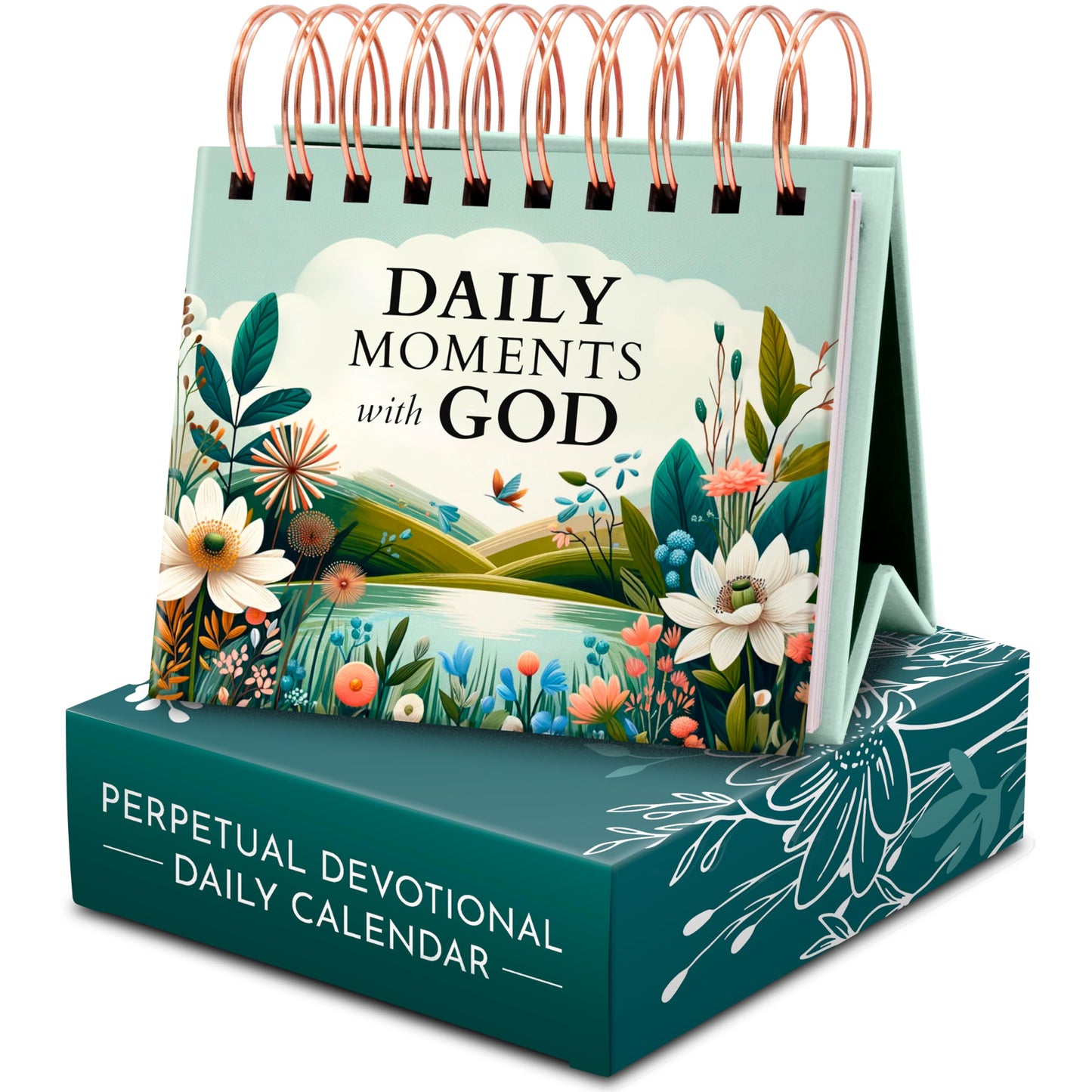 Daily Devotional Calendar for Women – Perpetual Flip with 366 Prayers and Blessings – Christian Gifts for Her, Religious Desk Calendar, Spiritual Gifts, Inspirational Scripture Art, Faith Decor
