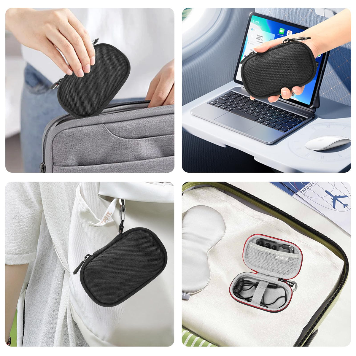 RLSOCO Hard Case for Beats Flex Wireless Earbuds | Compact Design with YKK Zipper & Scratch Protection (Case Only)