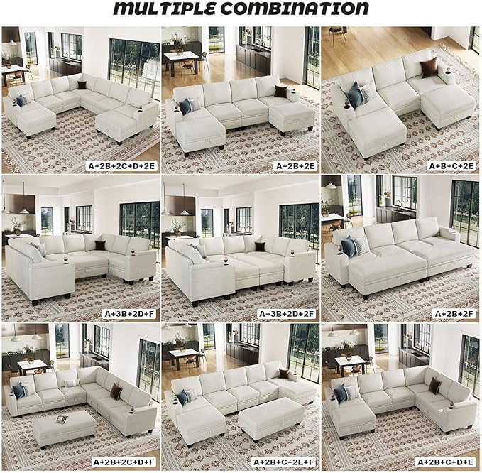 Belffin 45.6” Chenille Loveseat Module