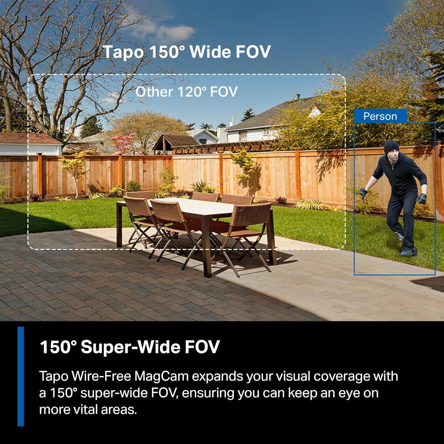 Tapo MagCam 2K+ - 2026 Wirecutter Best Outdoor Security Camera & PCMag Editors' Choice, Wireless Battery Power, Magnetic Mount, Subscription-Free SD Storage or optional Cloud, Person/Vehicle Detection