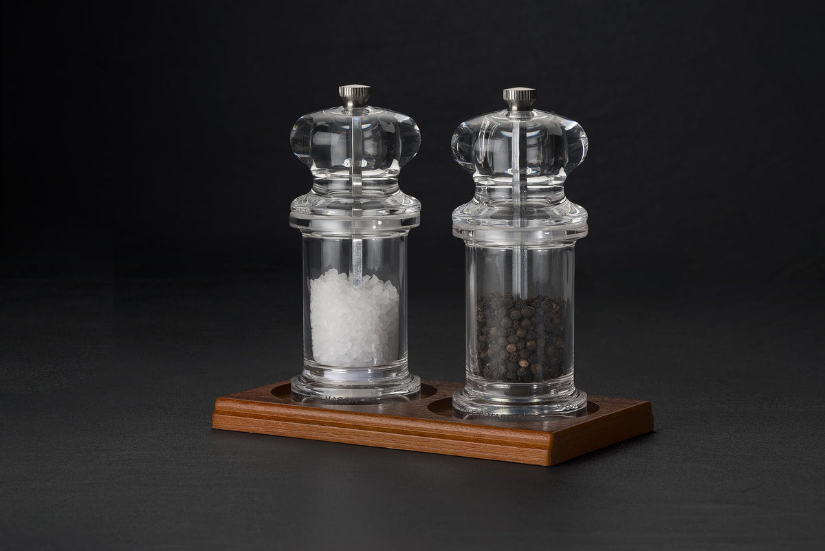 Cole & Mason Salt & Pepper Mill Tray, Brown Wood
