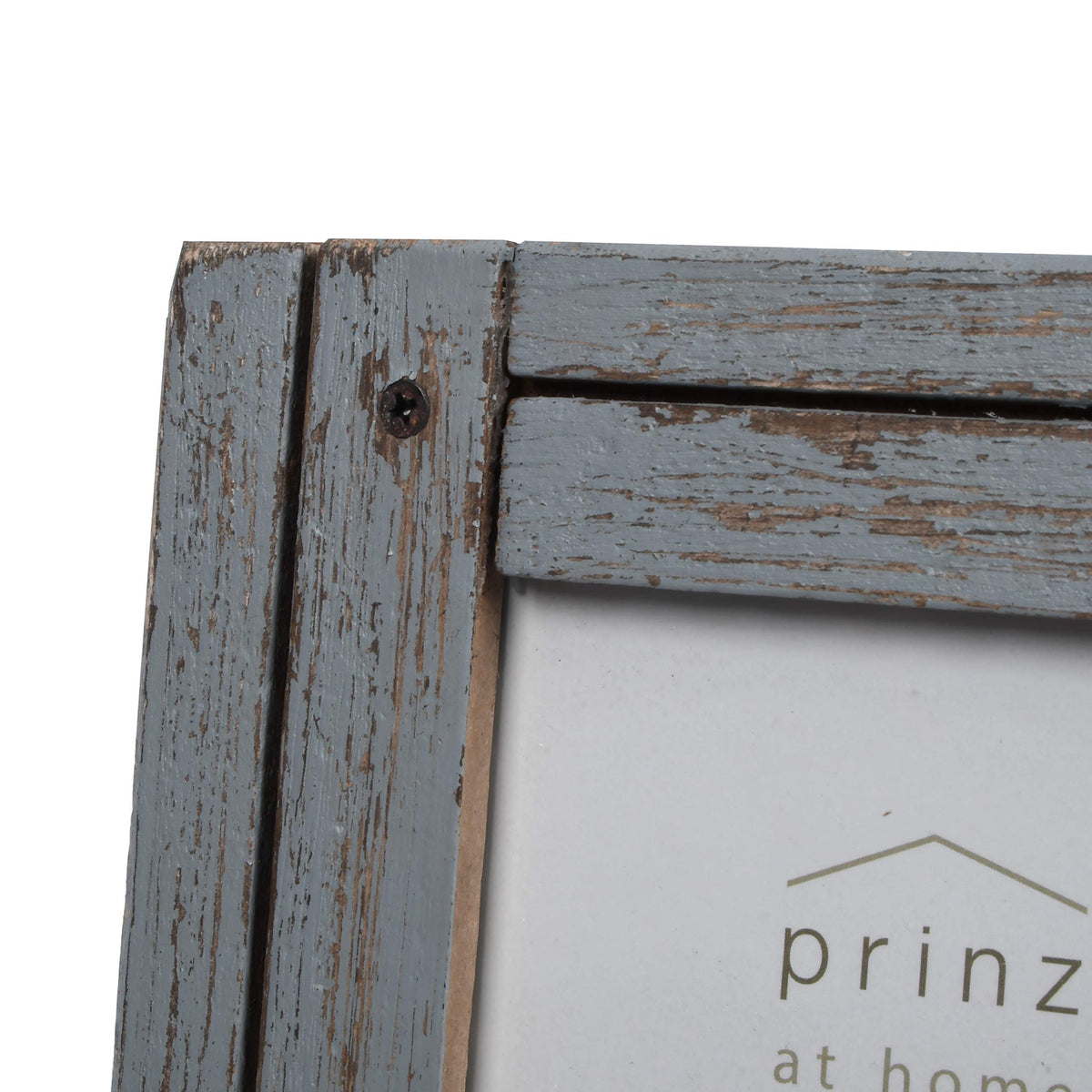 Prinz Homestead 4x6 Picture Frame Gray - Distressed Wood Rustic Coastal Decor Two-Way Easel Wall Mount Tabletop