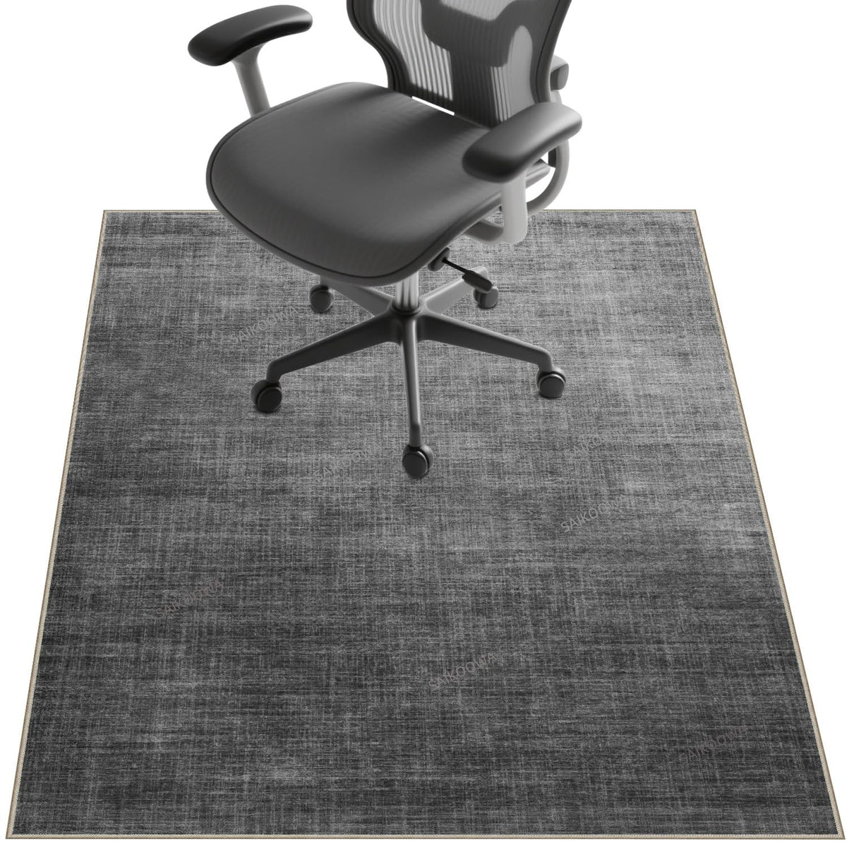 Chair Mat for Hardwood Floor,48"*36" Under Desk Mat for Rolling Computer Chair &Low Pile Carpet Floor,Anti-Slip Floor Protector for Home Office Light Gray