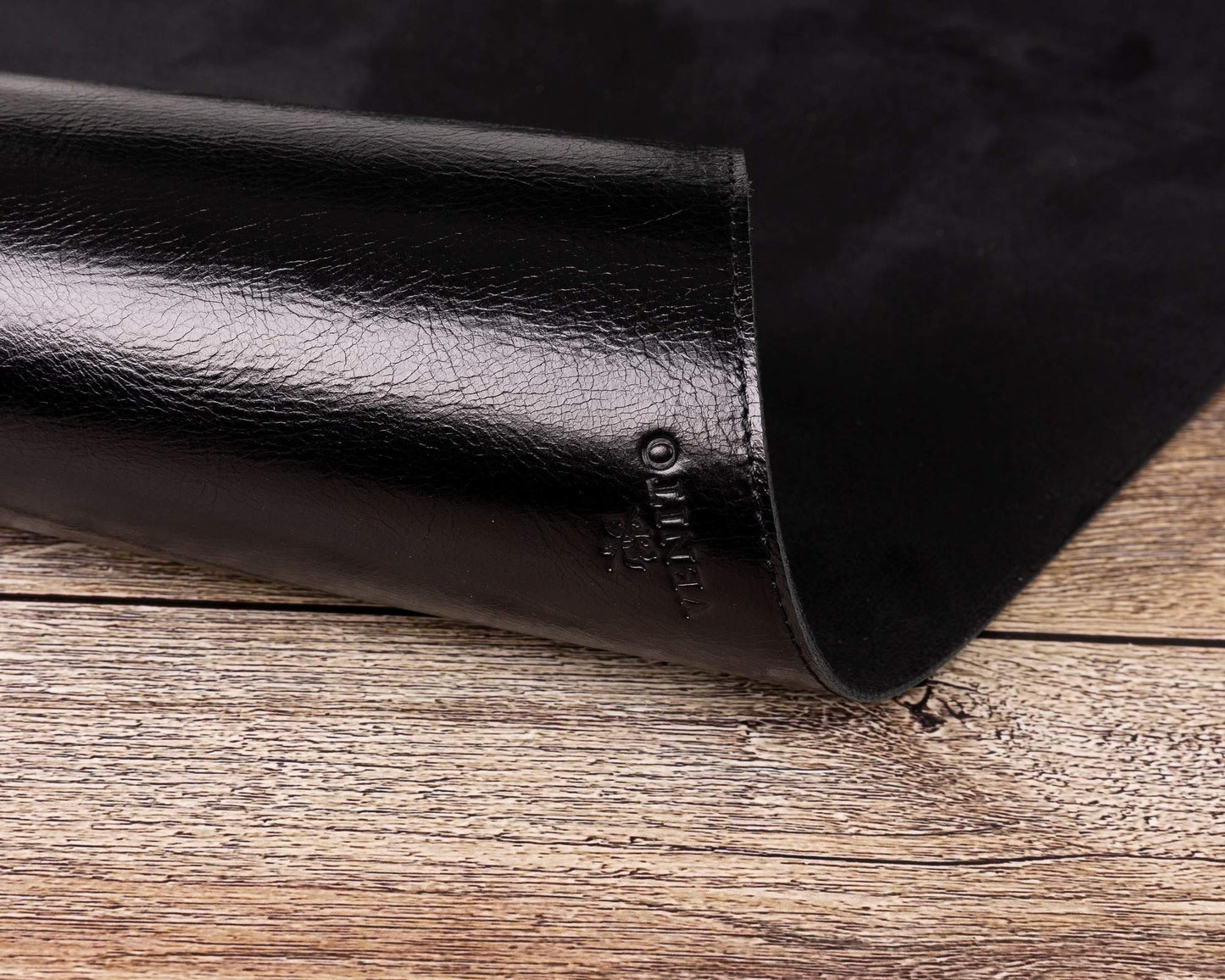 Venito Premium Leather Desk Mat (36 X 19 inch) - Large Mouse Mat for Home Office Accessories (Rustic Black)*