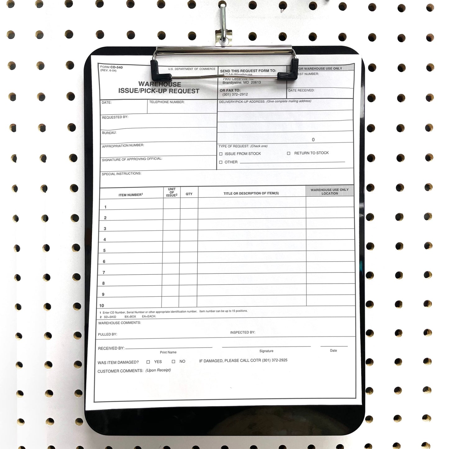 Officemate Magnetic Clipboard with Low Profile Clip, Black, Recycled Plastic (83215)