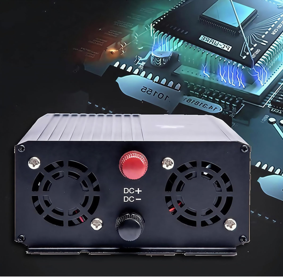 3500W Power Inverter 72V DC to 110V AC Converter with LED Display Dual AC Outlets Dual Fans Radiating for RV, Camp, Boat and Home Emergency Portable Pure Sine Wave Inverter (LED Screen, 3500W 72V)