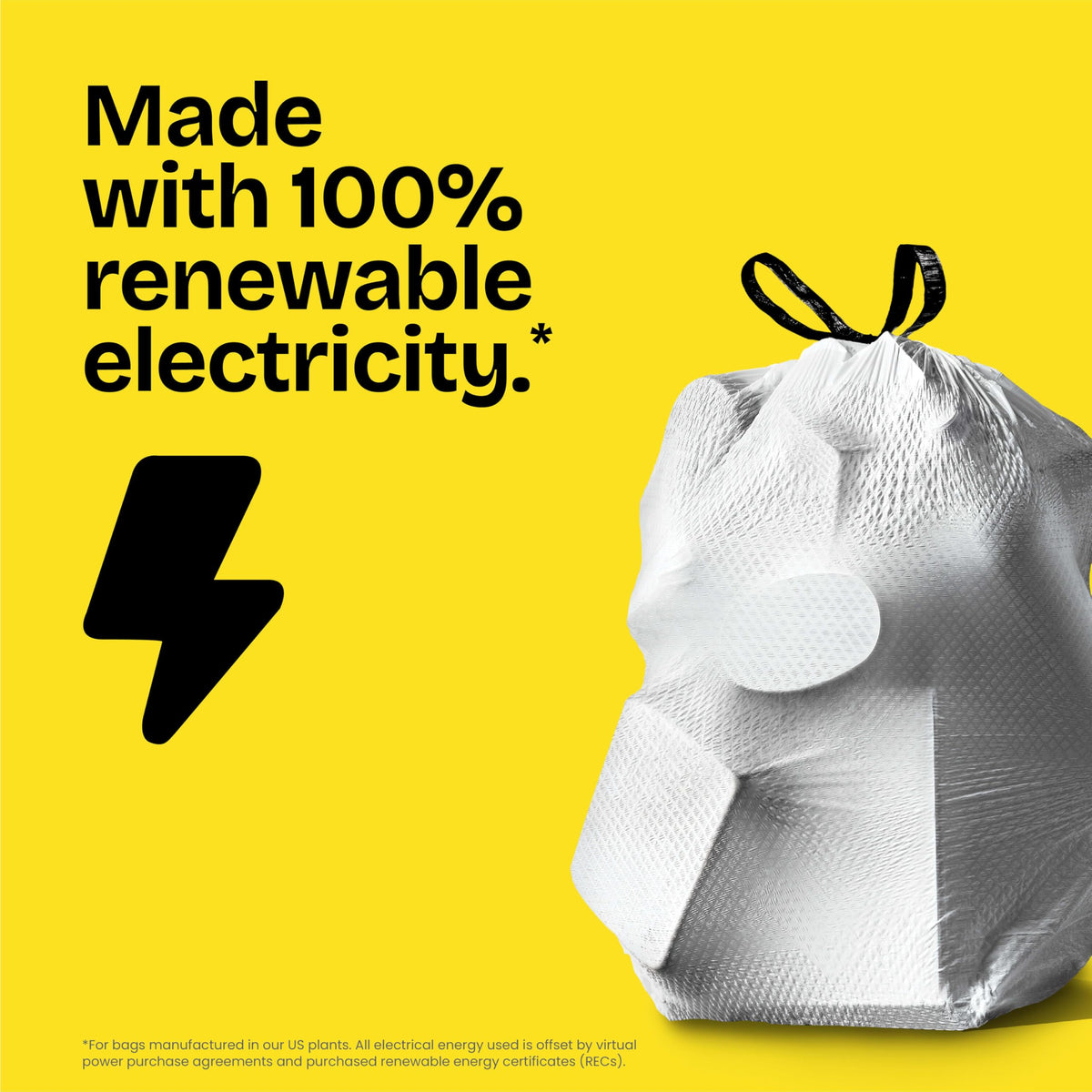 Glad Medium Trash Bags, 8 Gallon, Lemon Fresh Bleach Garbage Bags, Resists Bacterial Odors with Drawstring, 80 Count