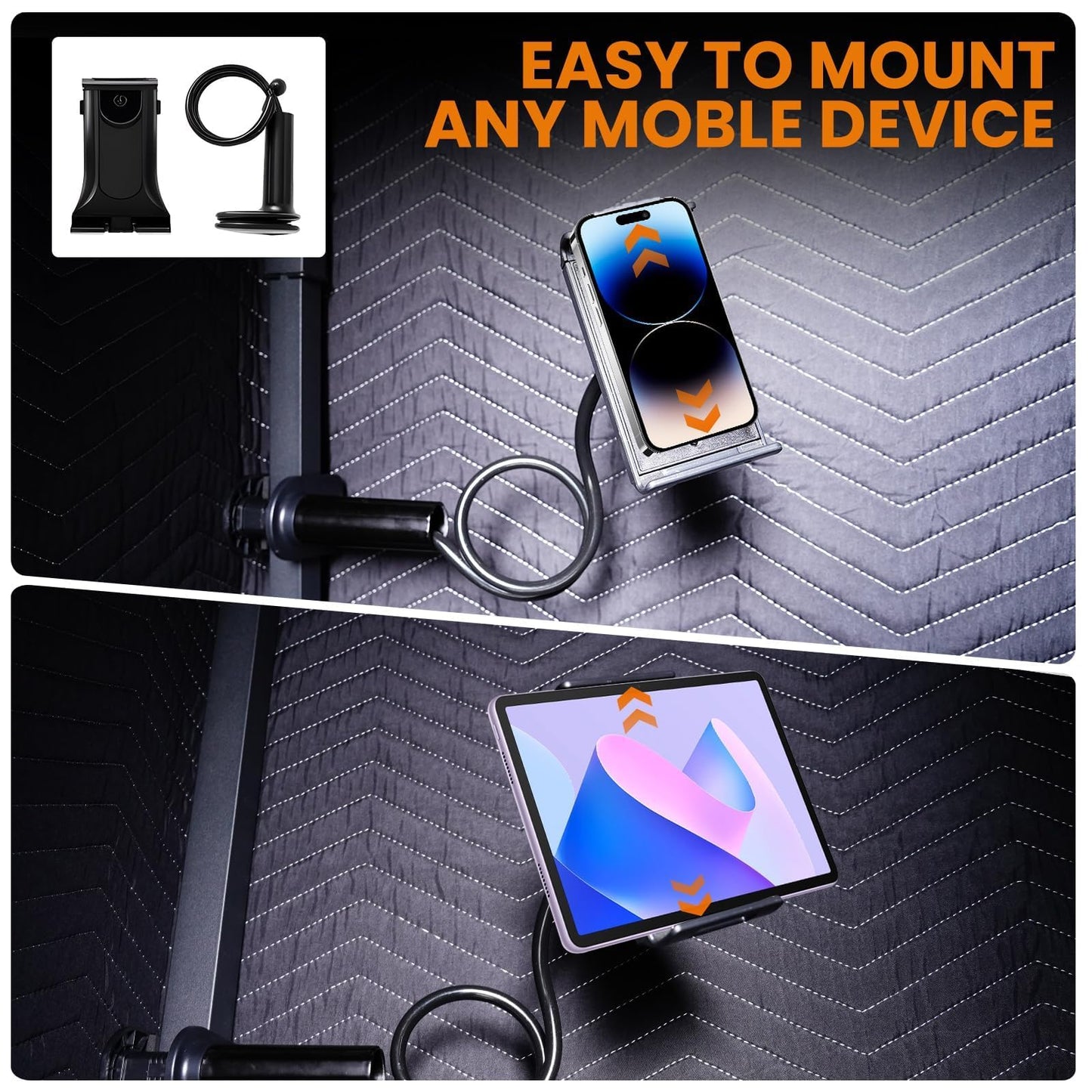 Portable Vocal Booth, 6.28 ft Height, Echo-Free Recording Booth Sound Booth, Foldable Home Recording Studio Vocal Booth with Carry Bag, for Voiceovers, Music, Game, Podcasts, Black