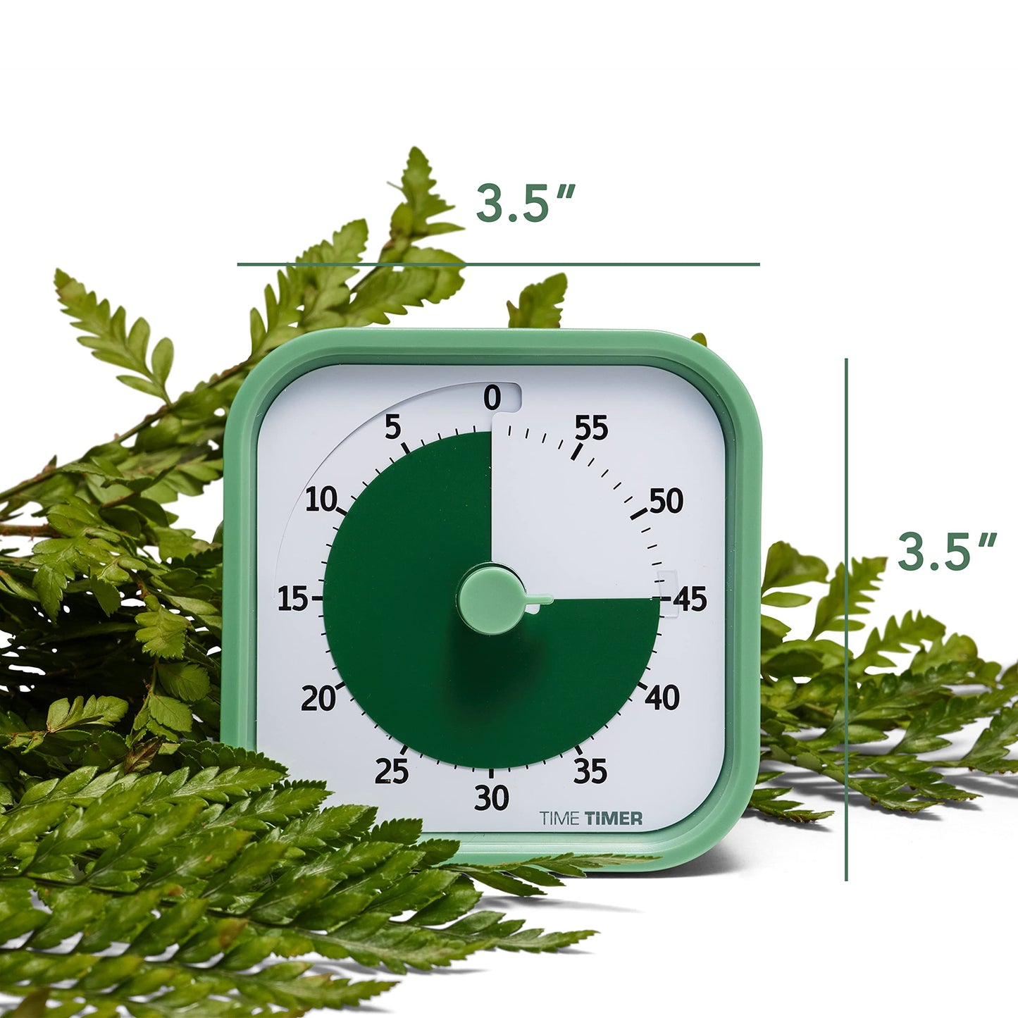 TIME TIMER Home MOD – 60-Minute Visual Timer, Home Edition, Silent Operation, for Homeschool Supplies, Study, Office & Meetings (Fern Green)