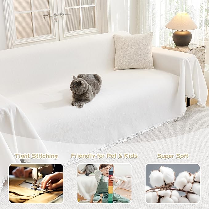 MYSKY HOME Couch Cover for Dogs Washable Couch Covers Couch Covers for Sofa